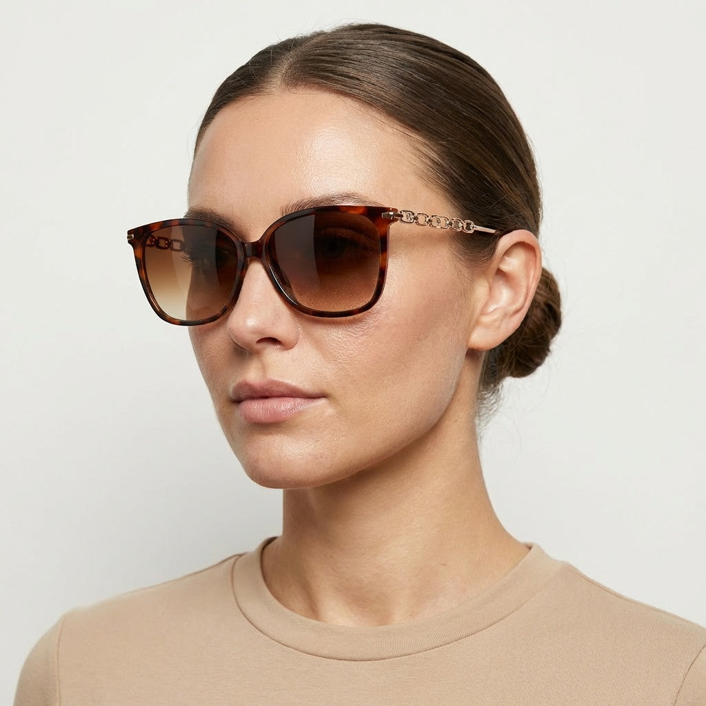 SOFT SQUARE BROWN TORTOISE SUNGLASSES SUN146 F3010