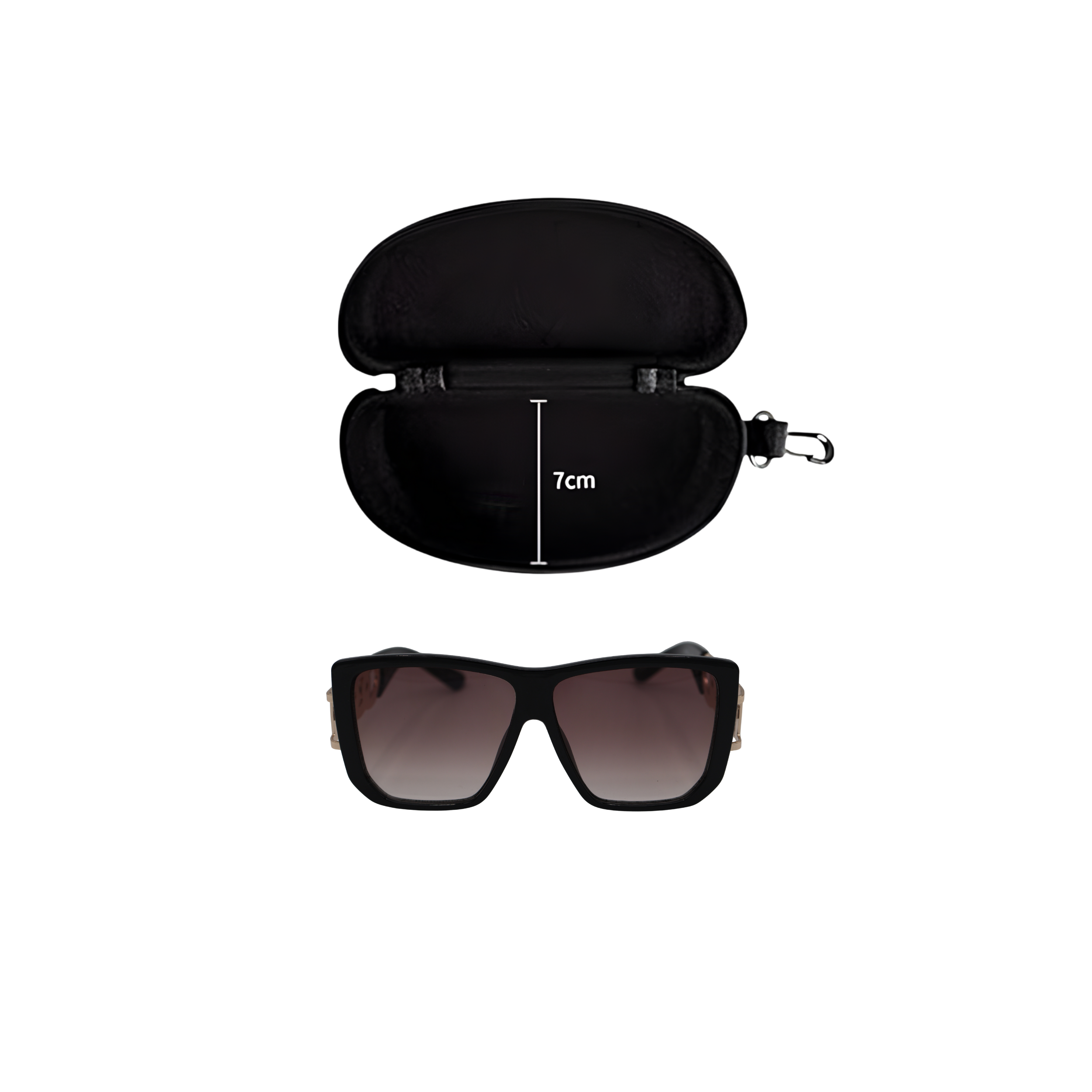 GAFAS DE SOL CUADRADAS NEGRAS SUN182 F3133