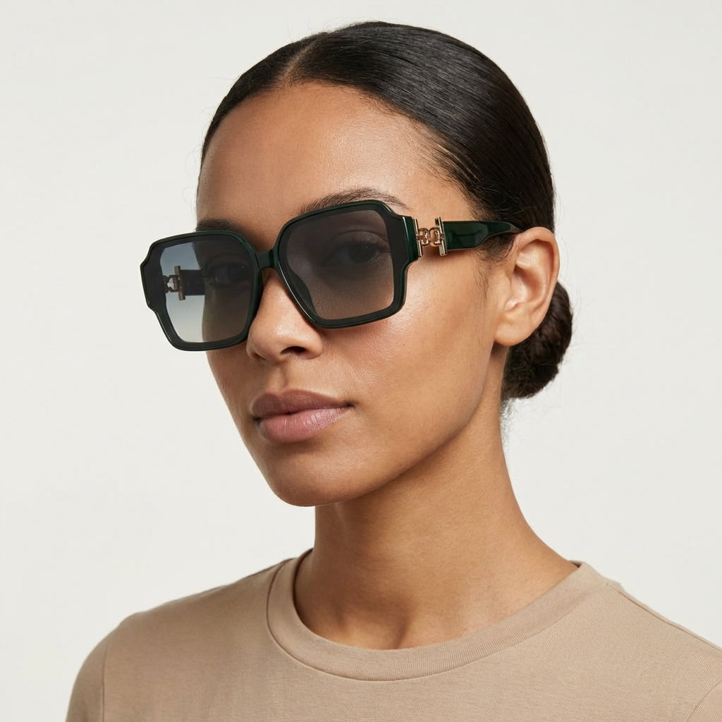 GAFAS DE SOL CUADRADAS VERDES SUN103 F3017