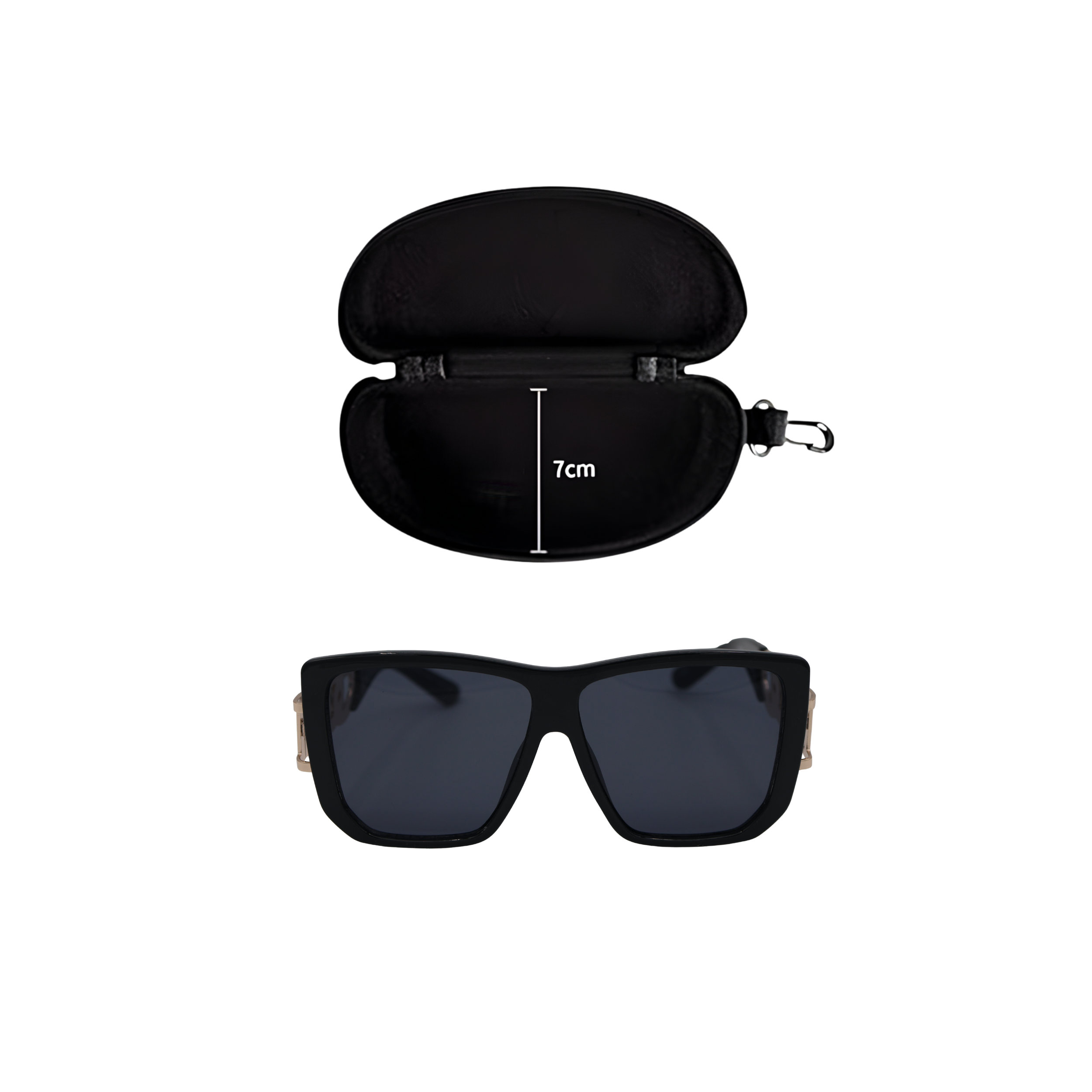 GAFAS DE SOL CUADRADAS NEGRAS SUN186 F3133