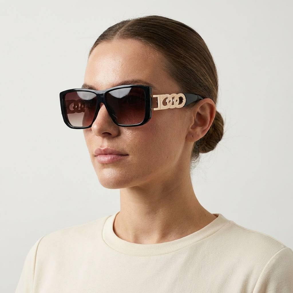 SQUARE PURPLE SUNGLASSES SUN181 F3133