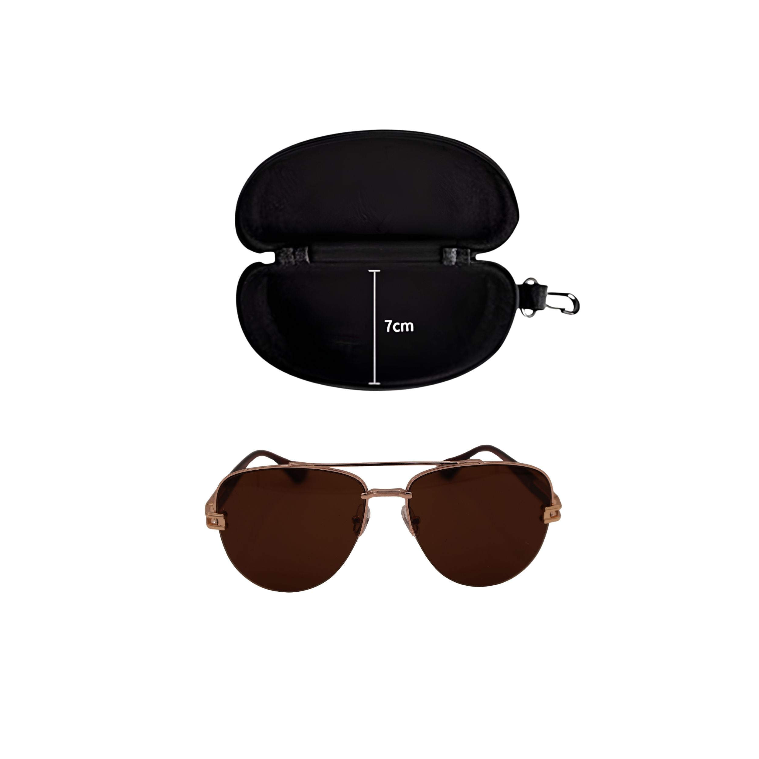 AVIATOR BROWN SUNGLASSES SUN191 J3051