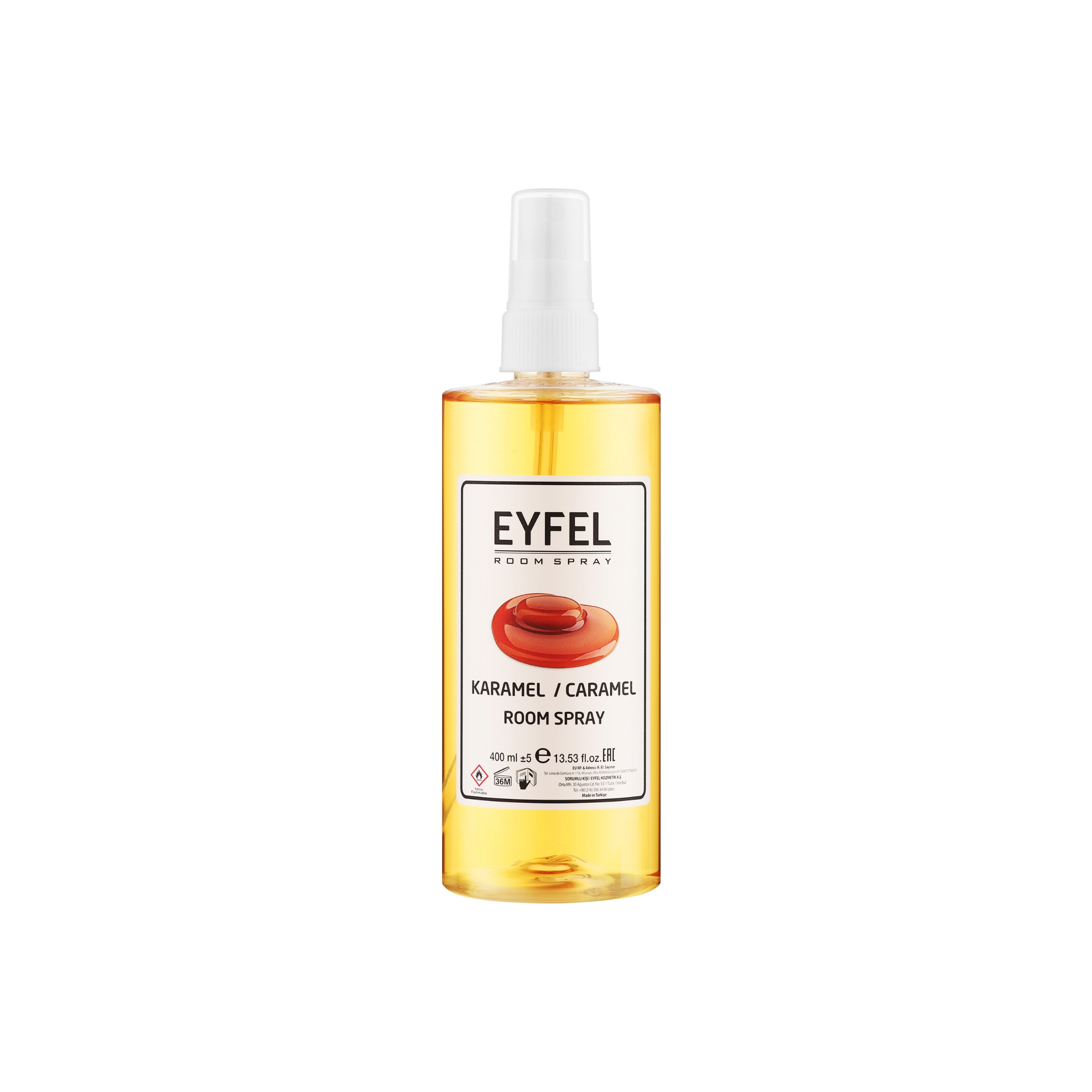 Ambientador en aerosol EYFEL con aroma a caramelo (KARAMEL), 400 ml