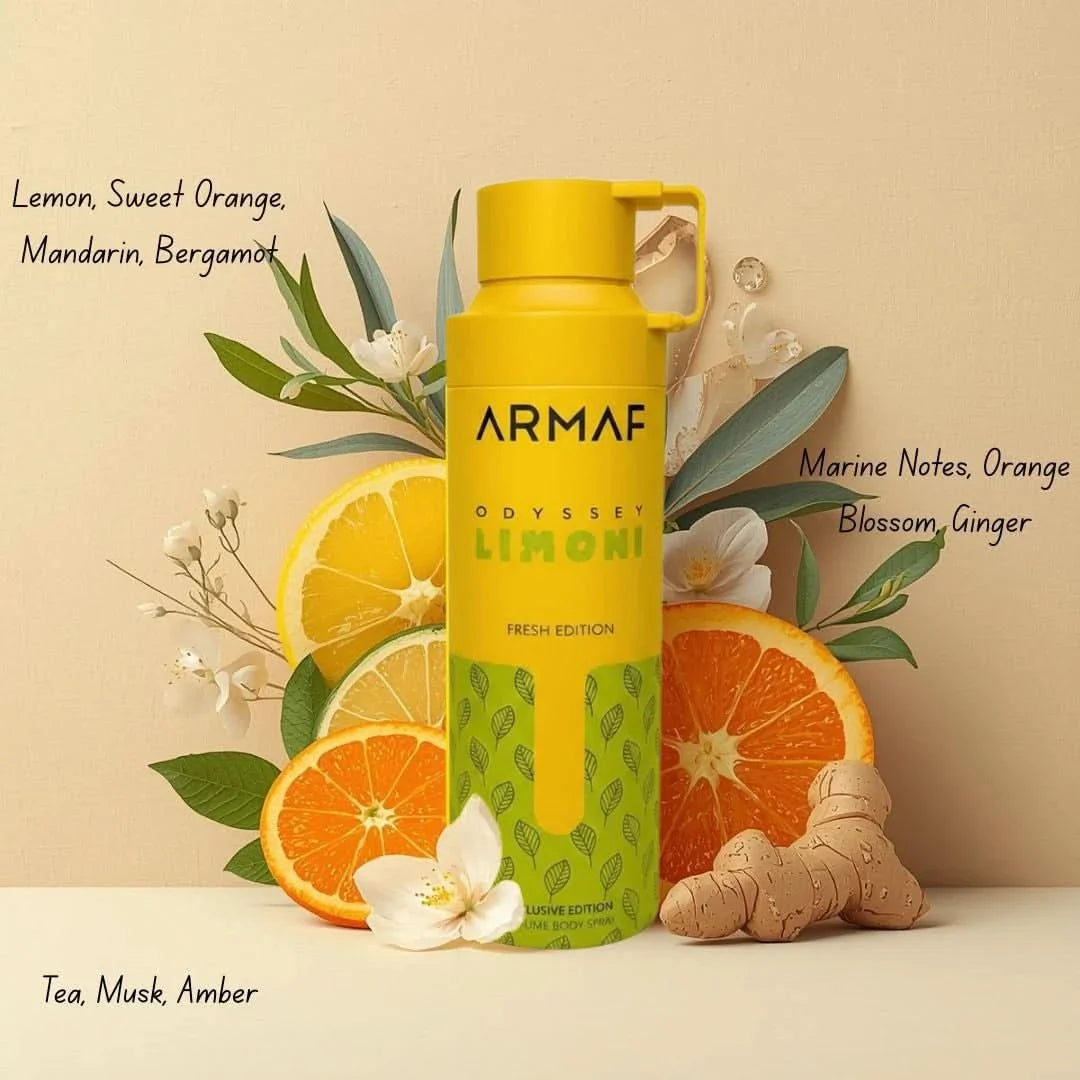 Armaf Odyssey Limoni Body Spray 6.8FL.OZ