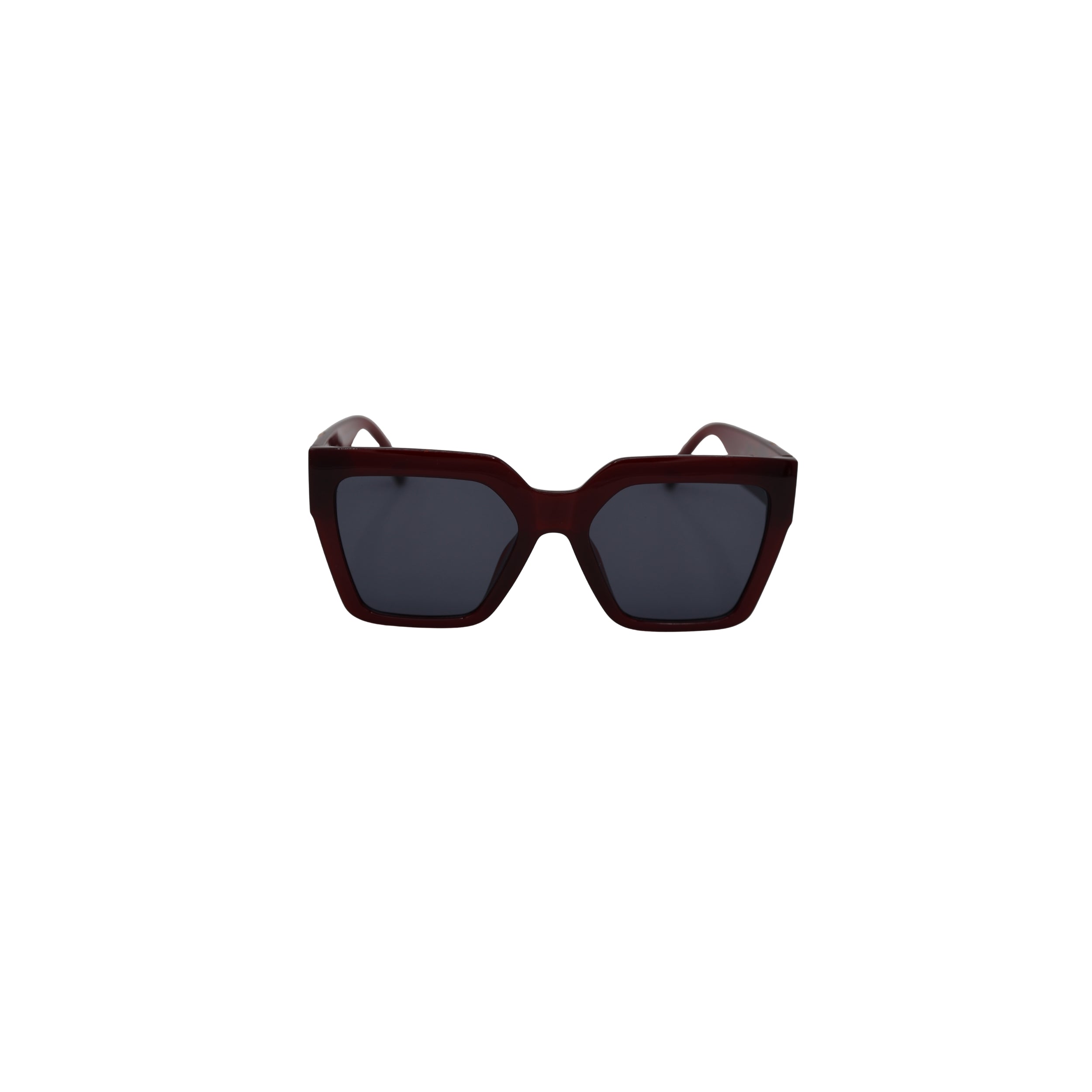 SQUARE MAROON SUNGLASSES SUN166 F3028