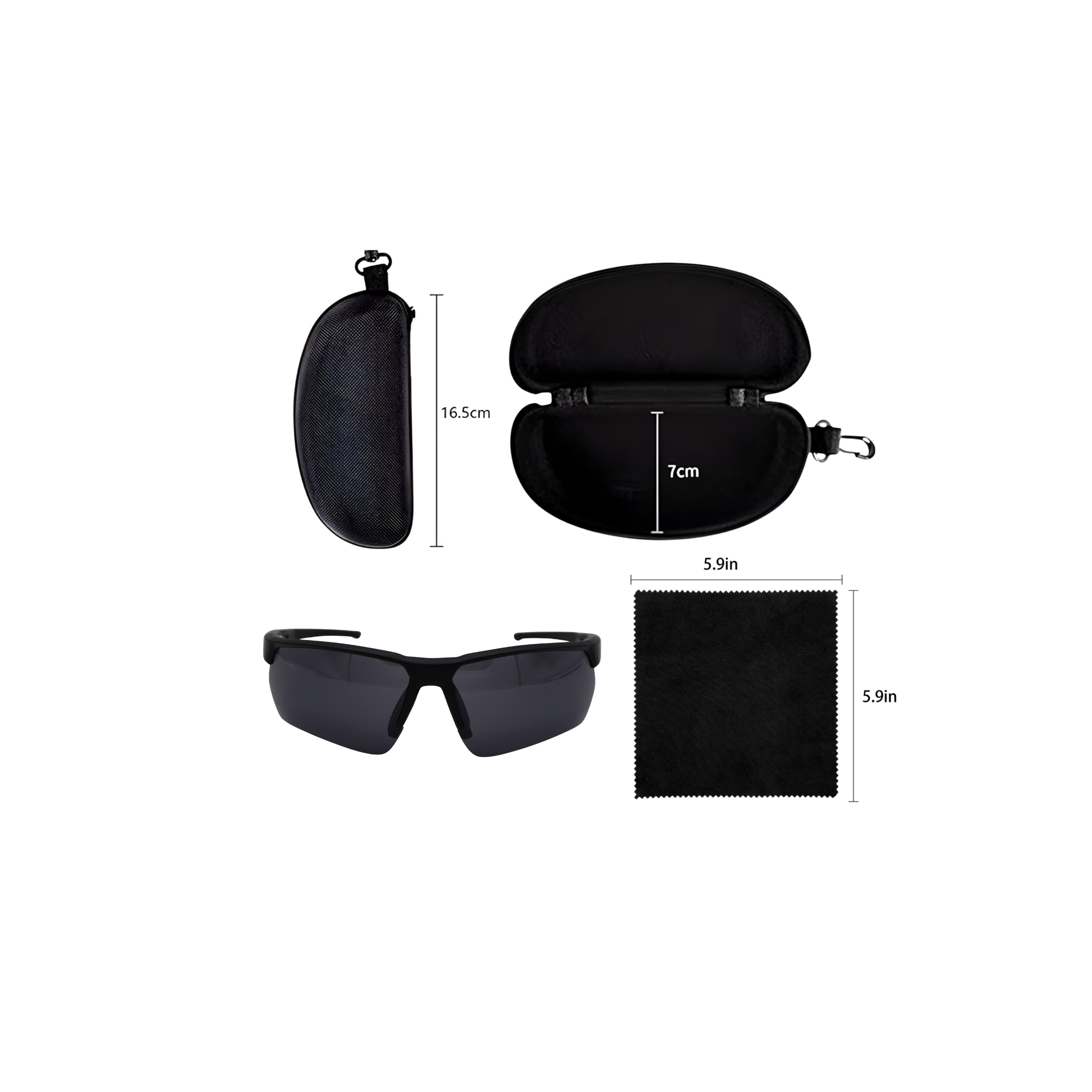 SPORT BLACK SUNGLASSES SUN173 S3068