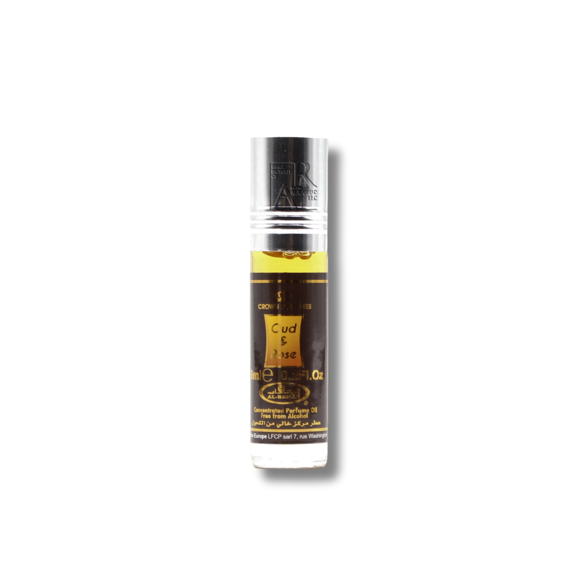 Al Rehab Oud & Rose Roll On Perfume 6Pcs x 0.2FL.OZ For Unisex