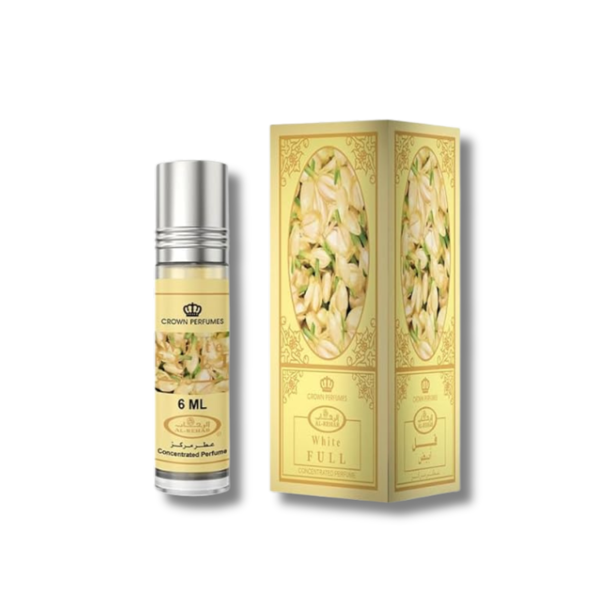 Al Rehab White Roll On Perfume 6 x Pcs 0.2FL.OZ For Unisex
