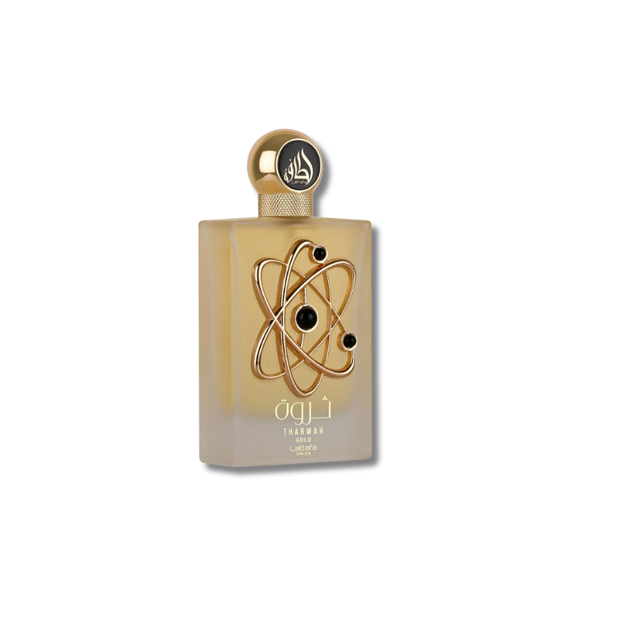 Lattafa Tharwah Gold Eau De Parfum 3.4FL.OZ