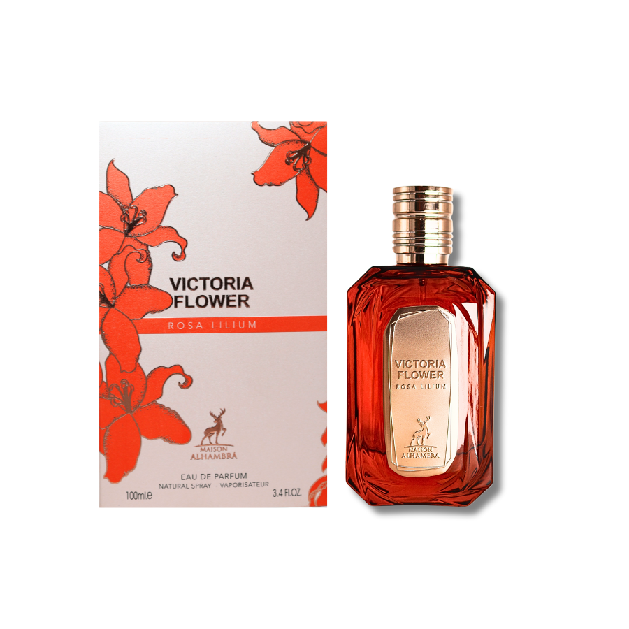 Maison AlHambra Victoria Flower Rosa Lilum Eau De Parfum 3.4FL.OZ For