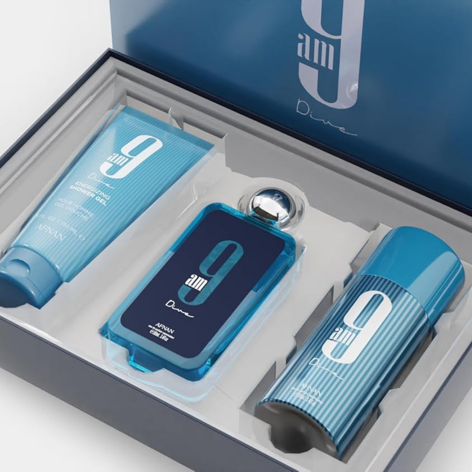 Afnan 9AM Dive 3 piece Gift Set For Men