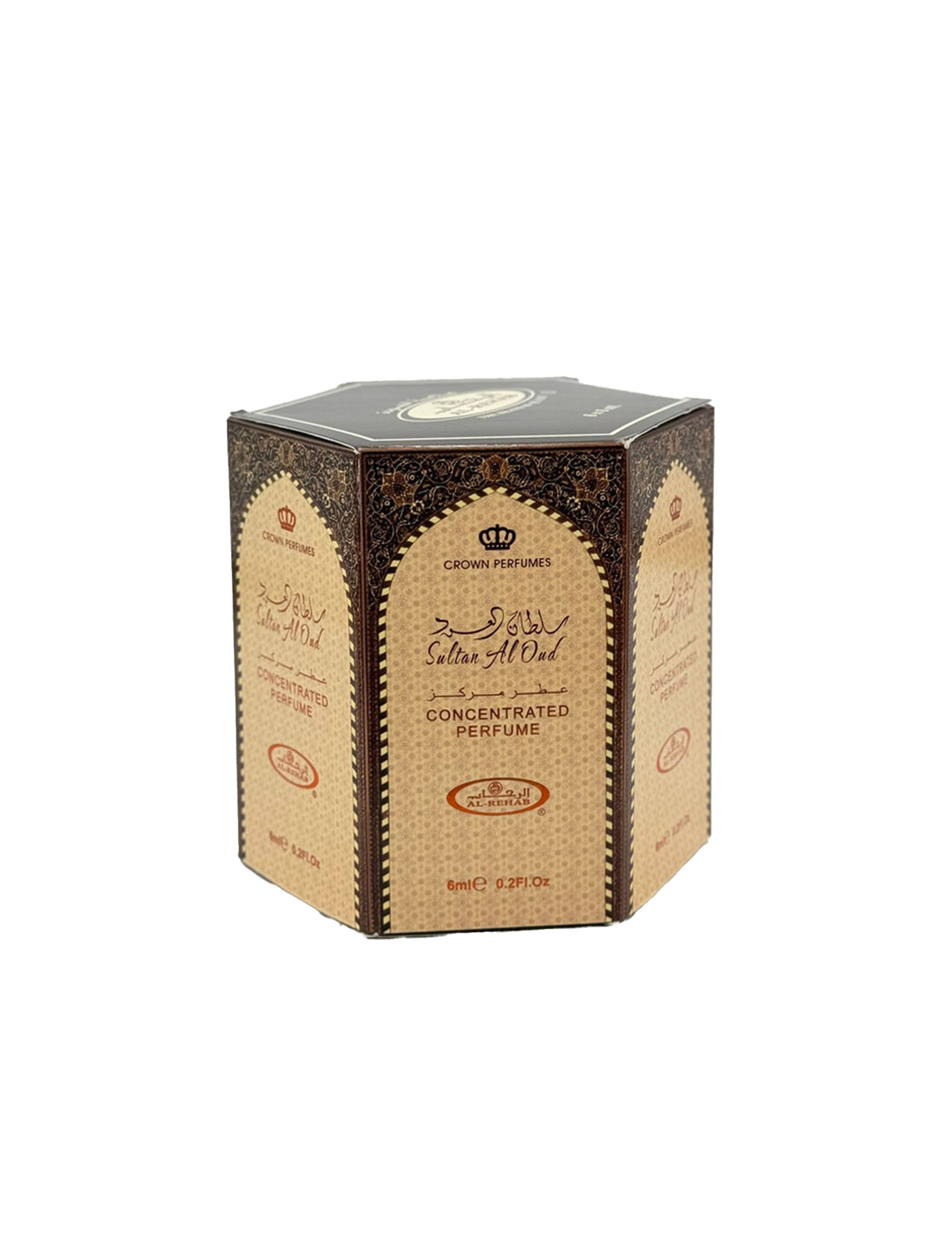 Al Rehab Sultan Al Oud Roll On Perfume 6Pcs x 0.2FL.OZ For Unisex