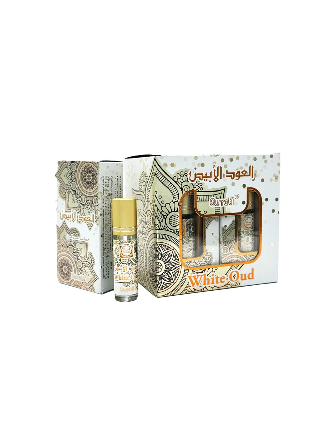 Surrati White Oud Oil Perfume 6Pcs x 0.2FL.OZ For Unisex