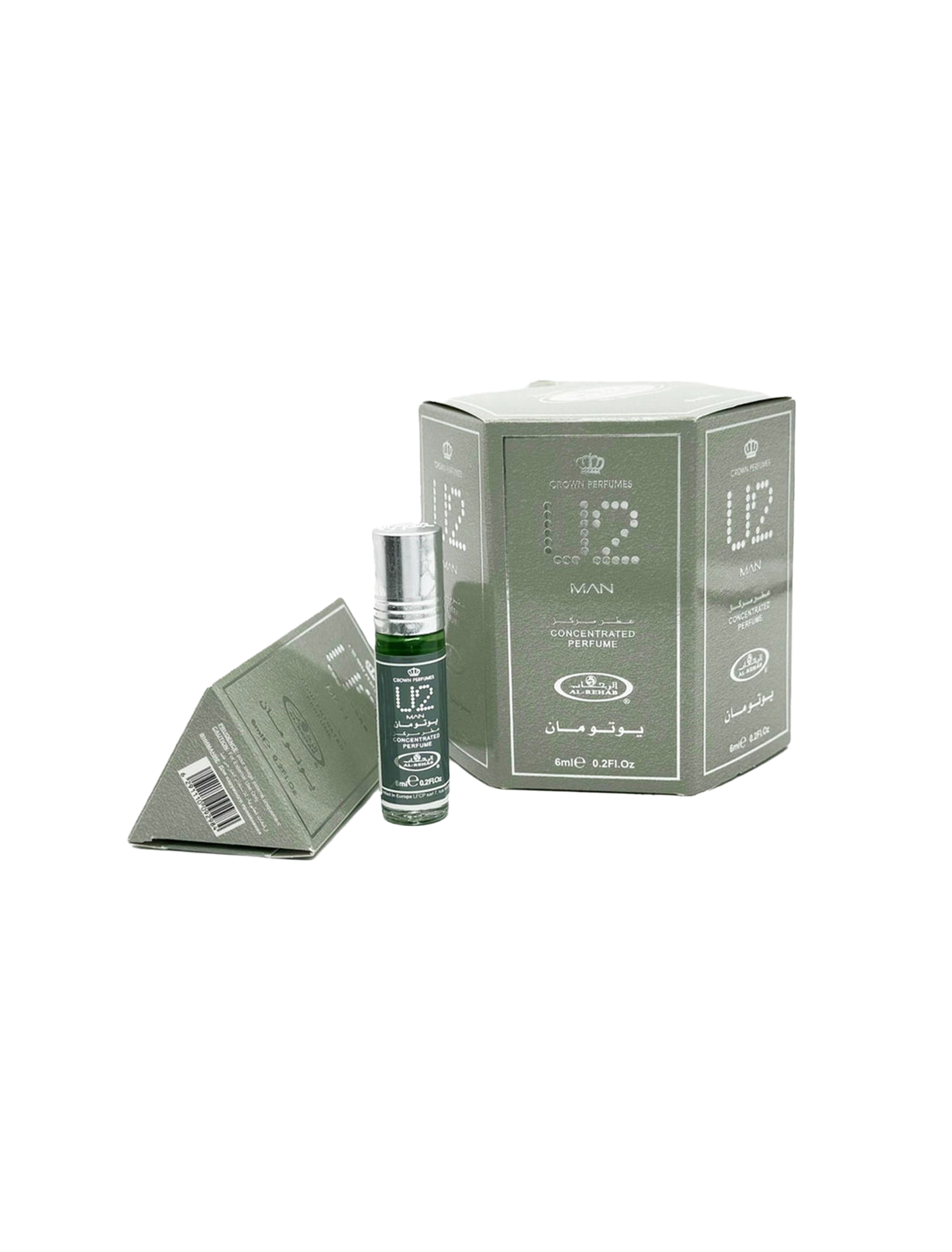 Al Rehab U2 Man Roll On Perfume 6Pcs x 0.2FL.OZ For Men