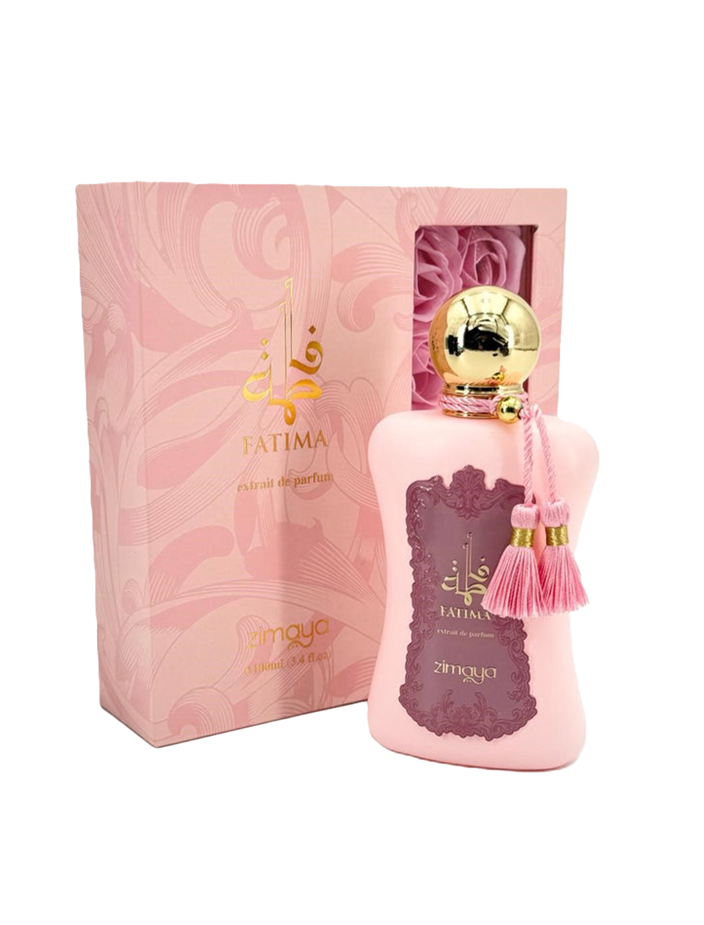 Afnan Zimaya Precious Collection Fatima Pink Eau De Parfum 3.4FL.OZ Fo