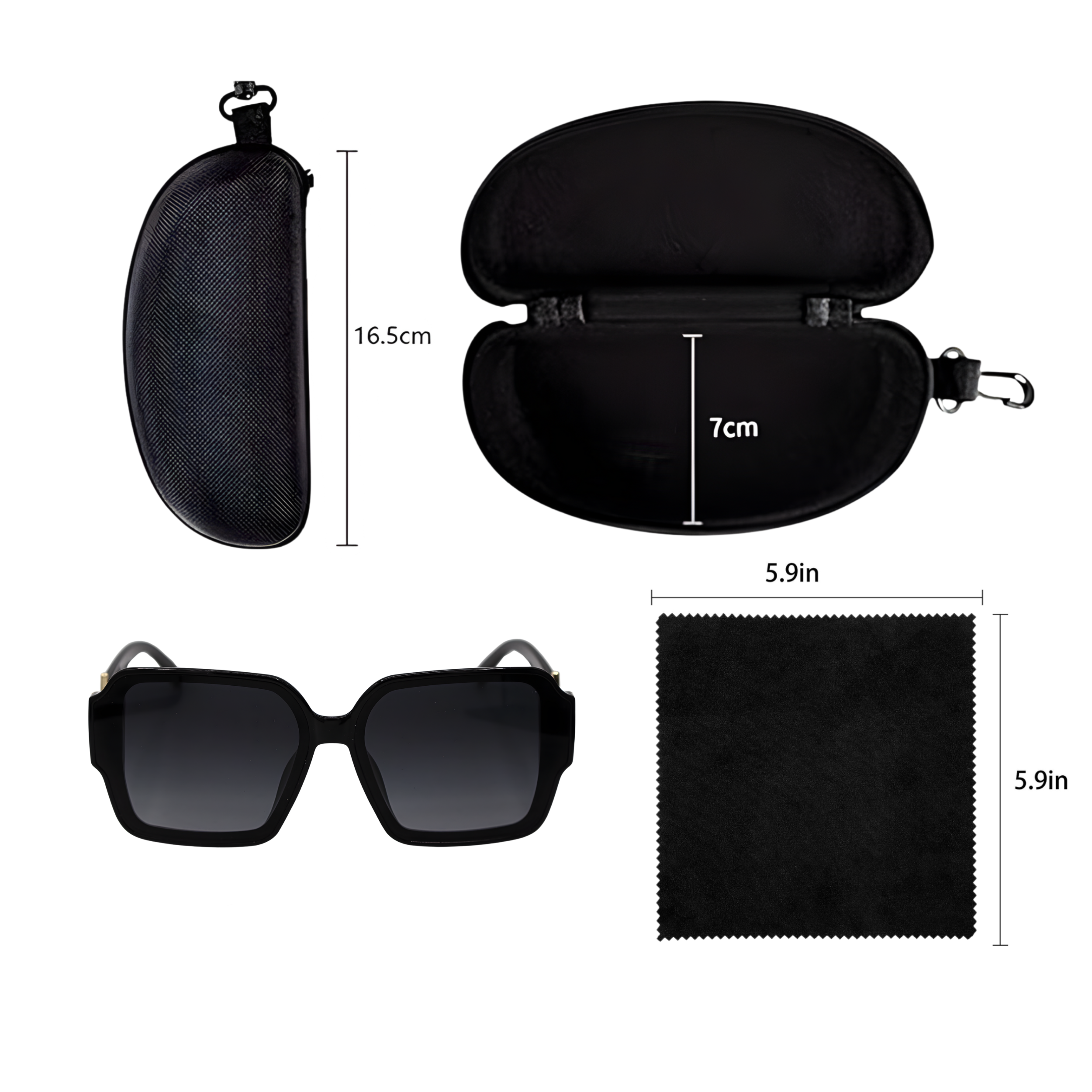 SUNGLASS BLACK COLOR SUN137 F3007