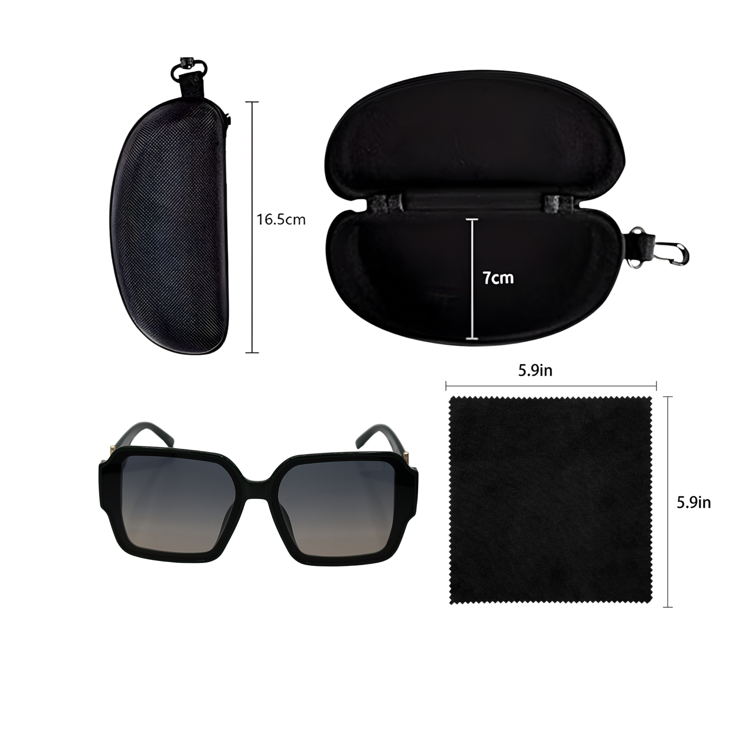 GAFAS DE SOL CUADRADAS VERDES SUN103 F3017