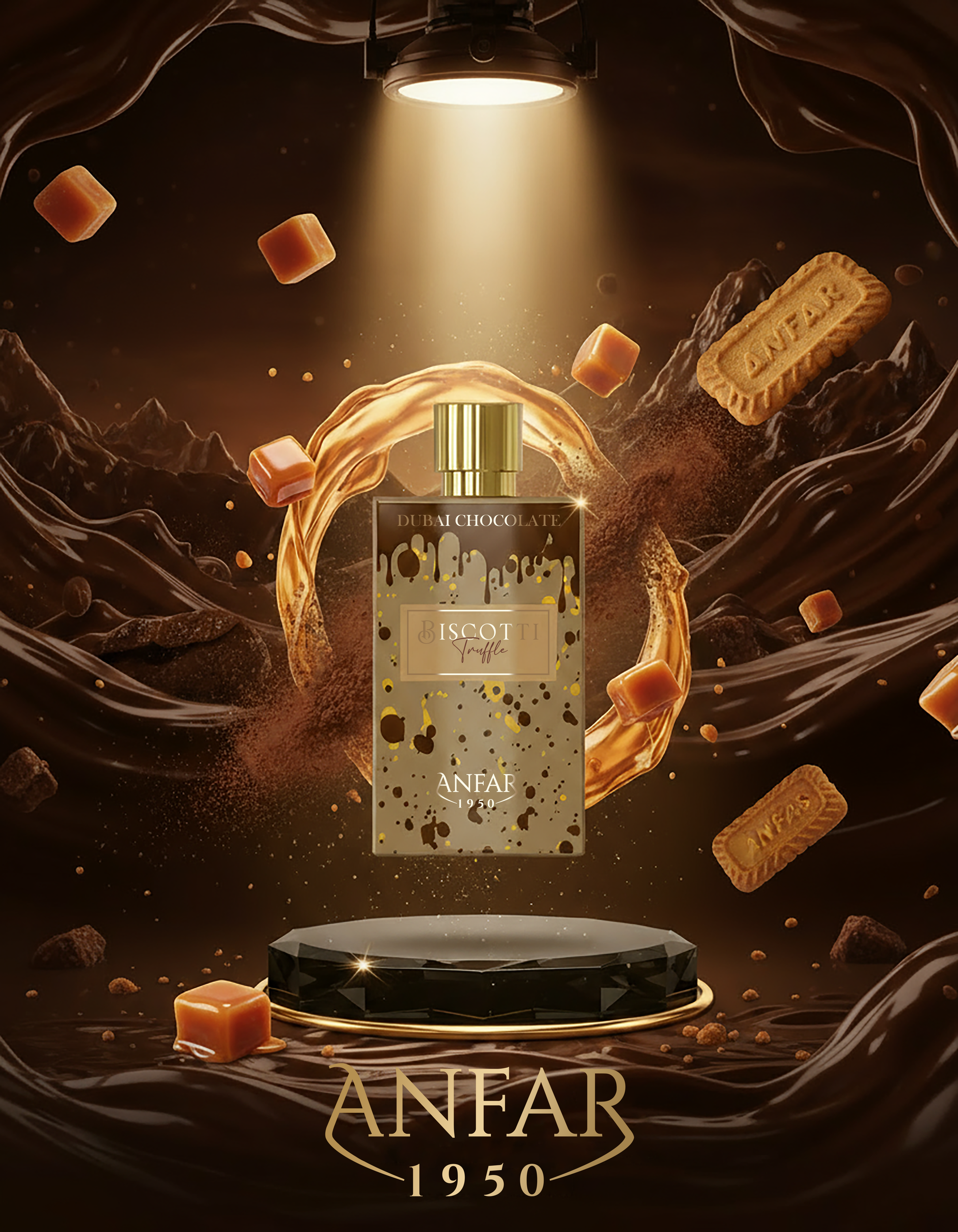 Anfar 1950 Biscotti Truffle Dubai Chocolate Extrait De Parfum