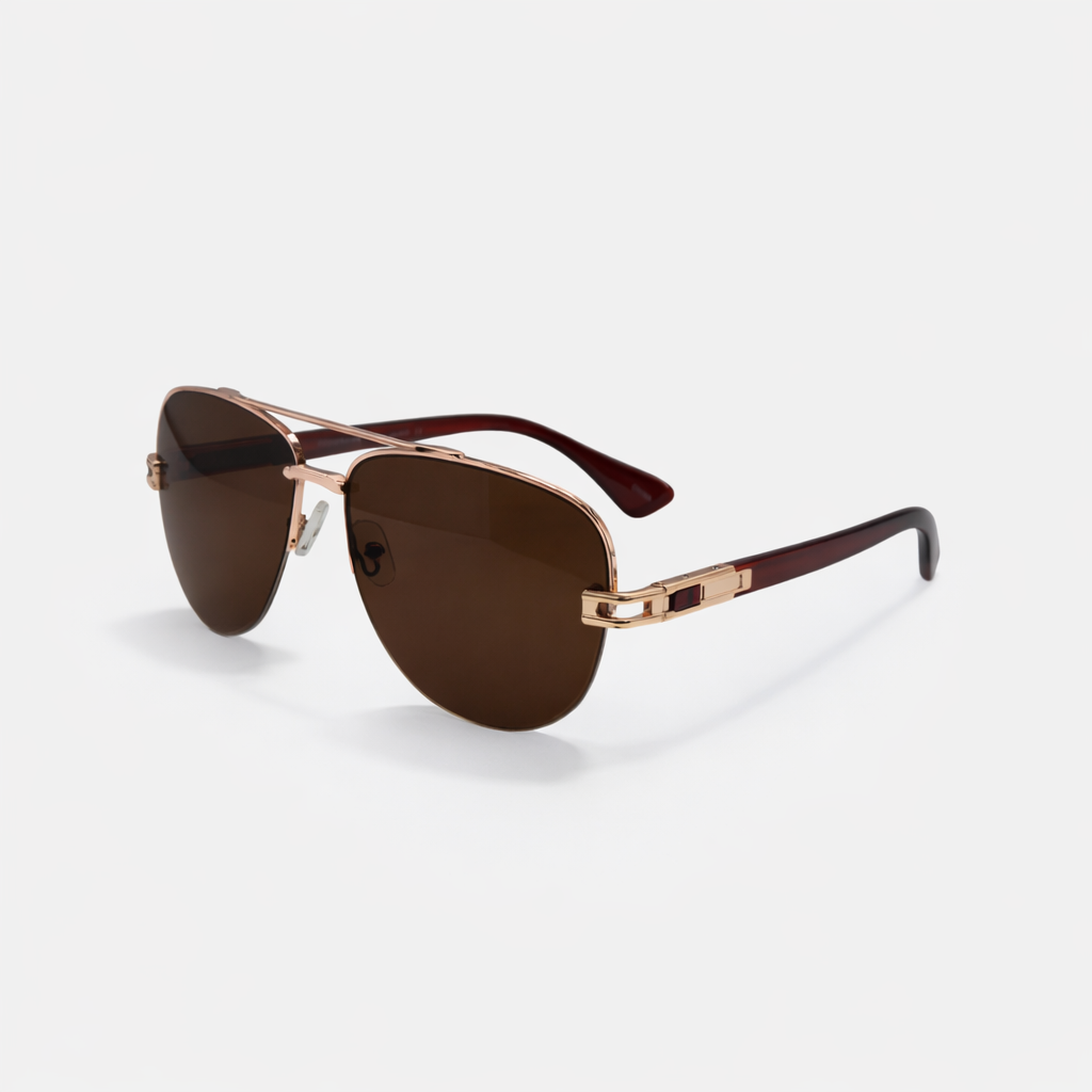 AVIATOR BROWN SUNGLASSES SUN191 J3051