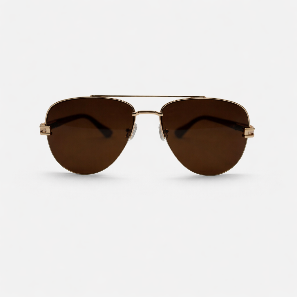 AVIATOR BROWN SUNGLASSES SUN191 J3051