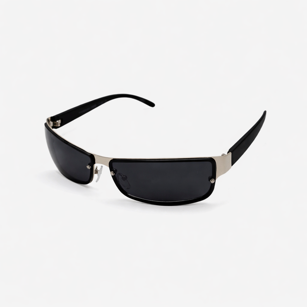 SUNGLASS BLACK METAL COLOR SUN117 J3165