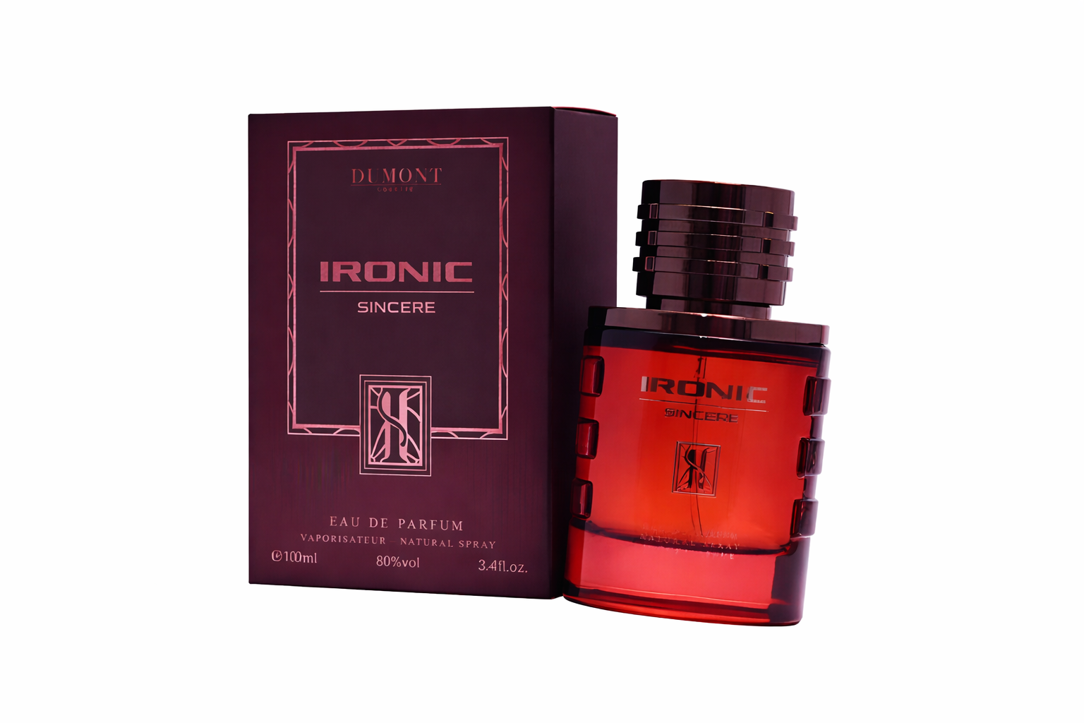 Dumont Paris Ironic Sincere Eau De Parfum 3.4FL.OZ For Men