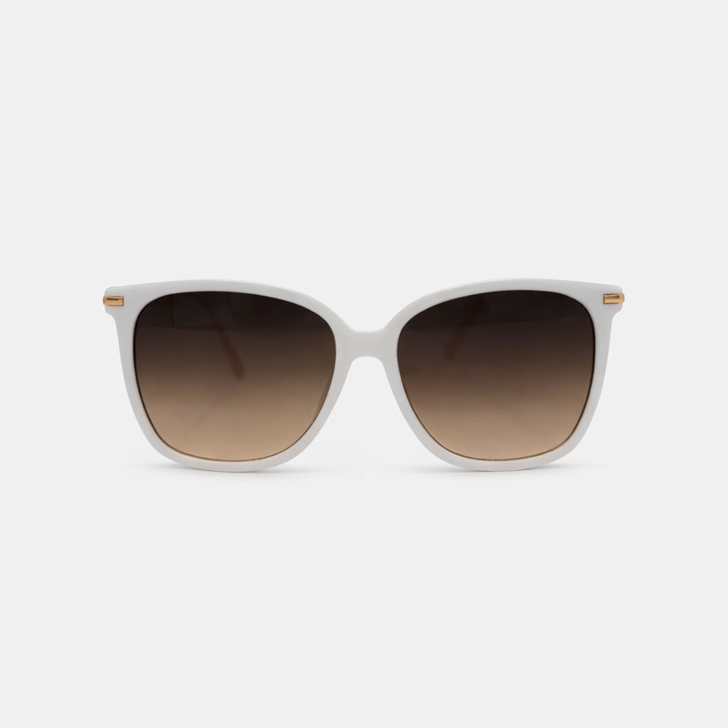 GAFAS DE SOL CUADRADAS BLANCAS SUAVES SUN144 F3010