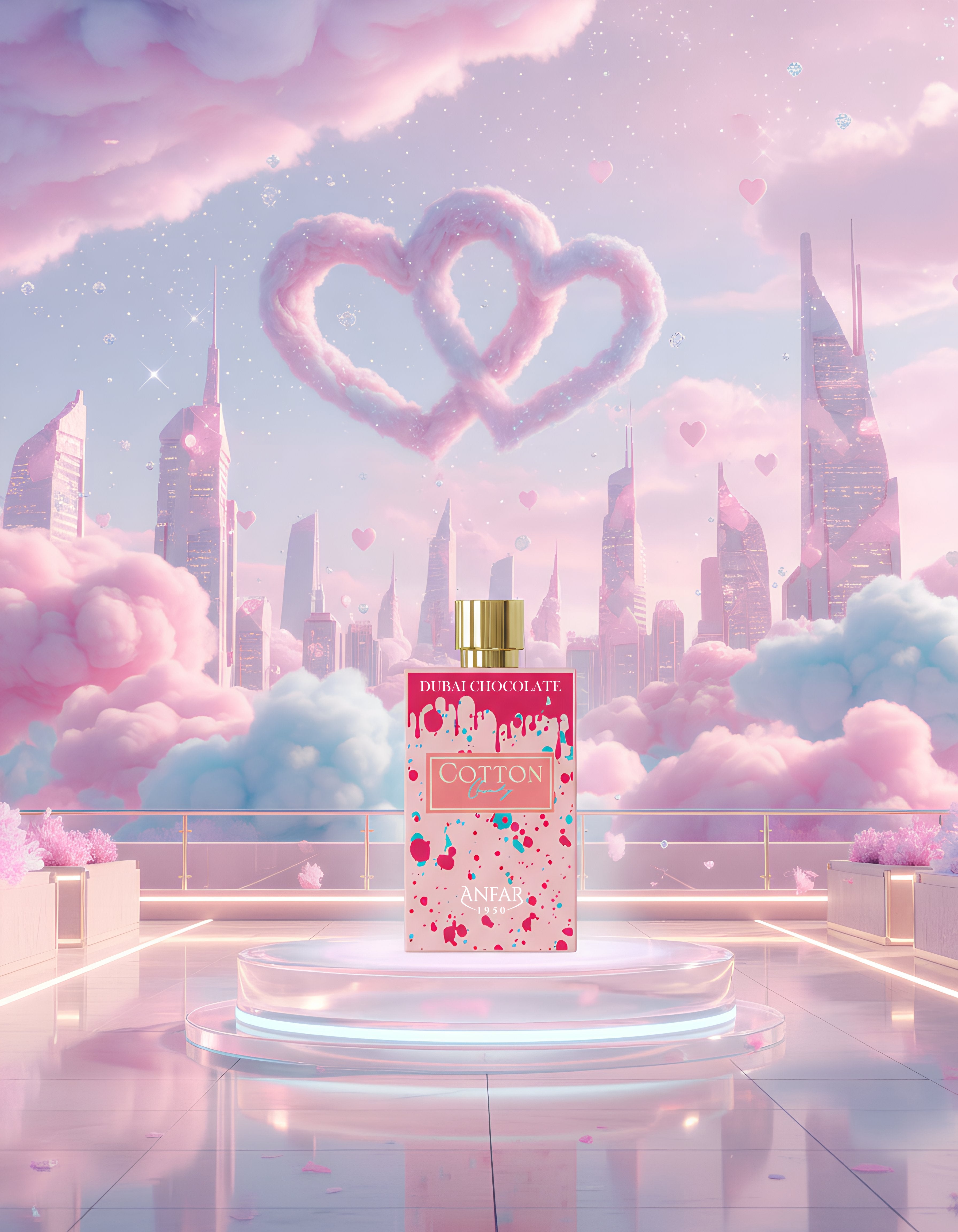 Anfar Cotton Candy Dubai Chocolate Extrait De Parfum 2.7FL.OZ