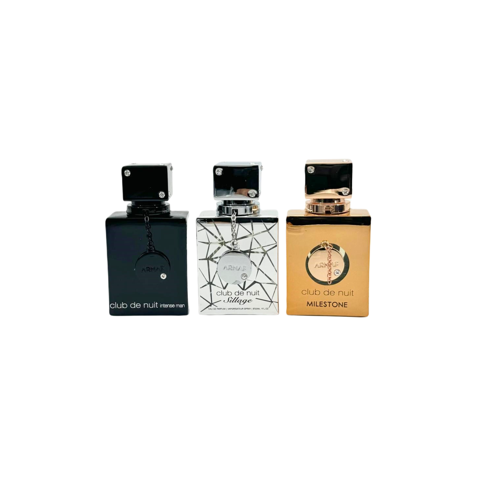 Armaf Club De Nuit (Intense Silage Milestone 3Pcs Parfum Gift Set) EDP 1FL.OZ For Unisex