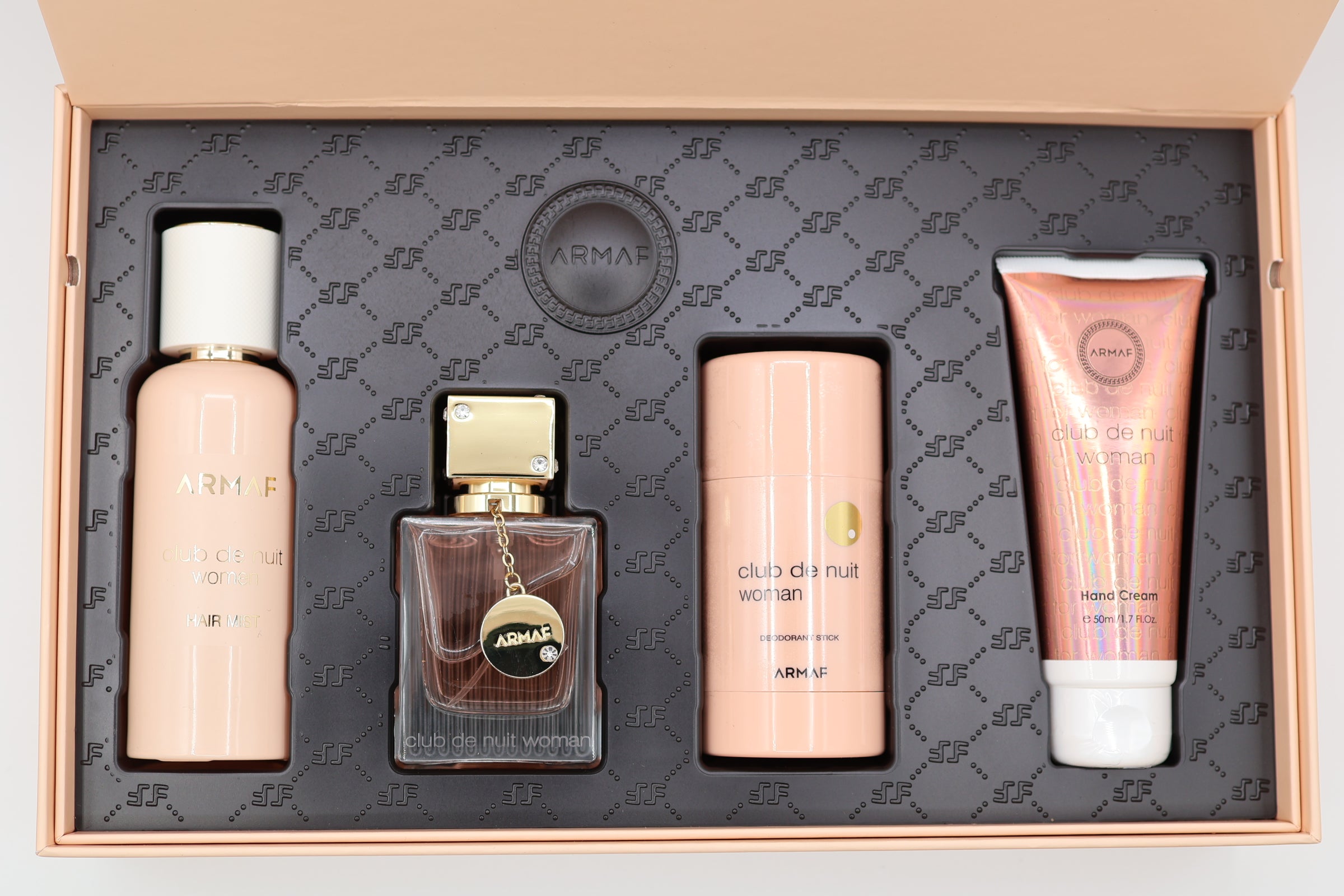 Armaf Club De Nuit Women A Collector's Pride Perfum Hair Mist, Deodoeant Hand Cream Gift Set For Women