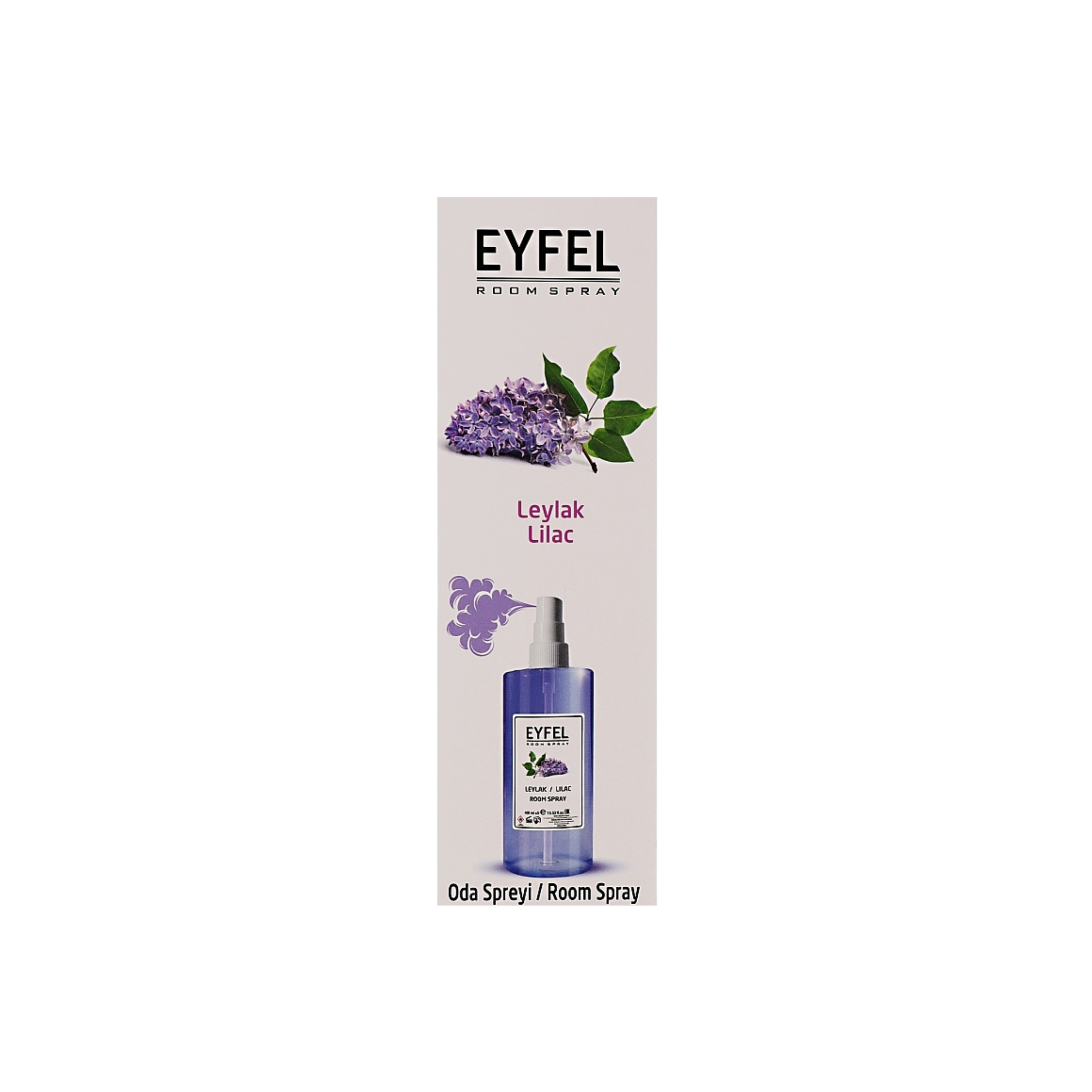 SPRAY DE HABITACIÓN EYFEL AROMA LILA (LEYLAK) 16.91FL.OZ | 400ML