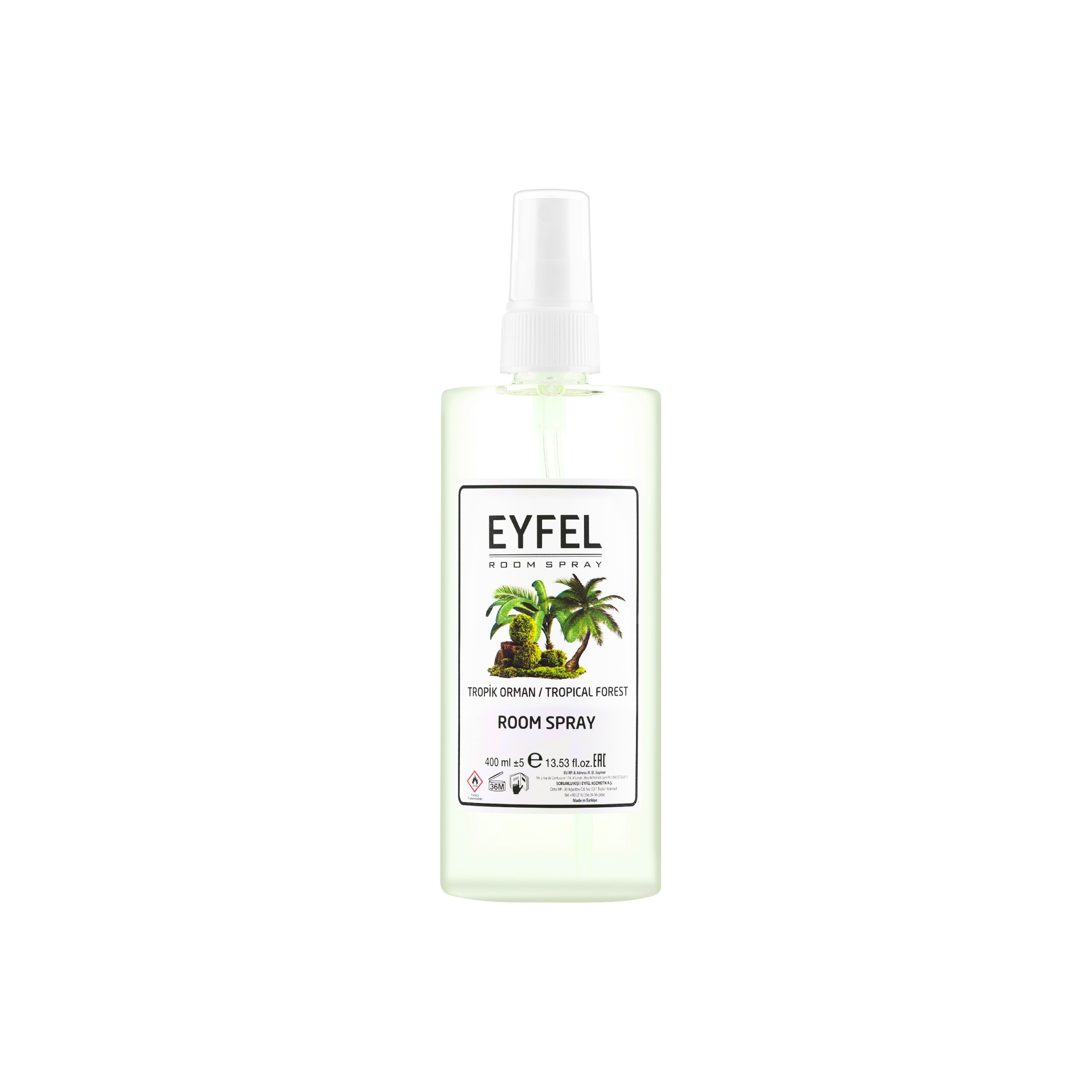 Ambientador en aerosol EYFEL con aroma a bosque tropical (tropical orman) 400 ml