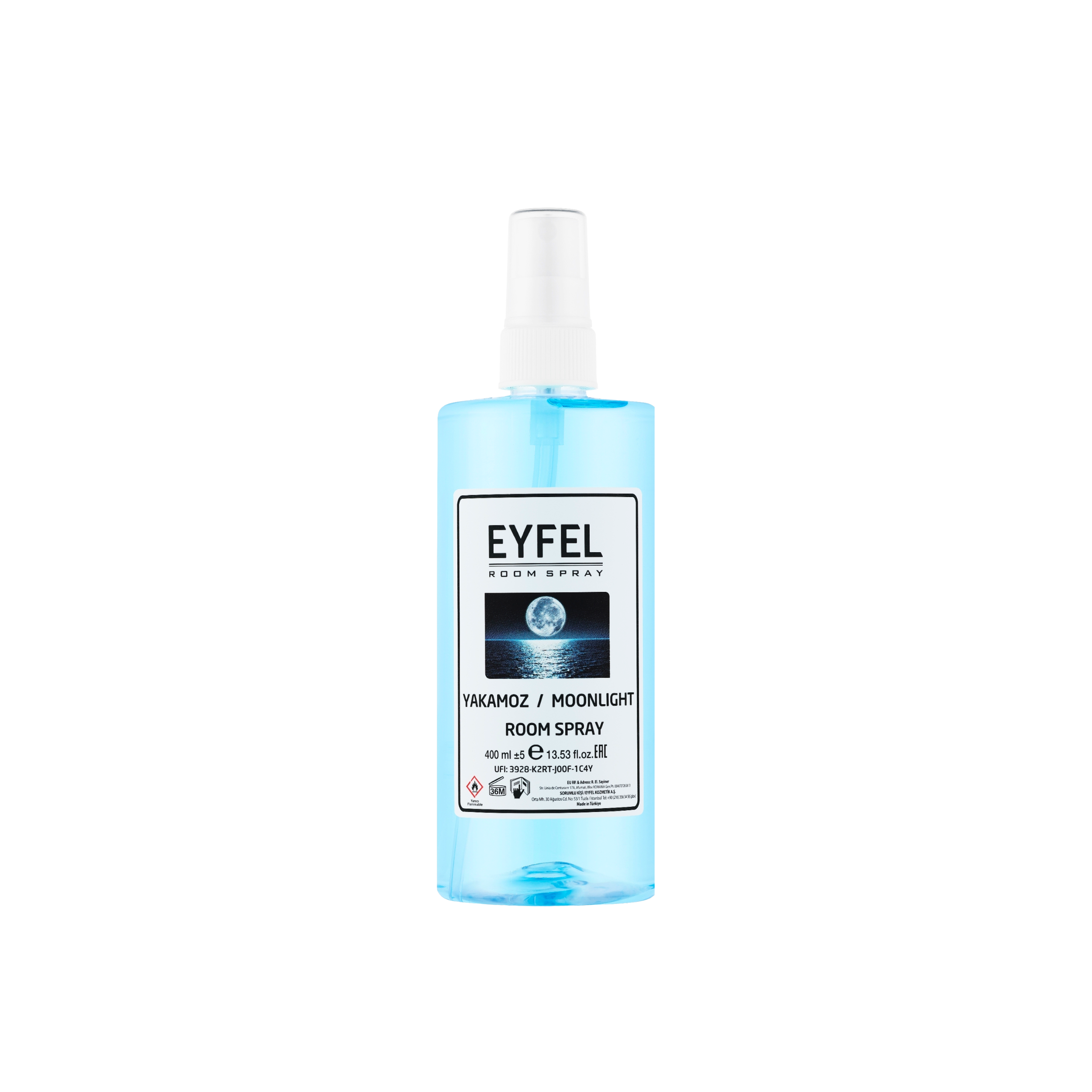 SPRAY DE HABITACIÓN EYFEL AROMA LUZ DE LUNA (YAKAMOZ) 13.53FL.OZ | 400ML