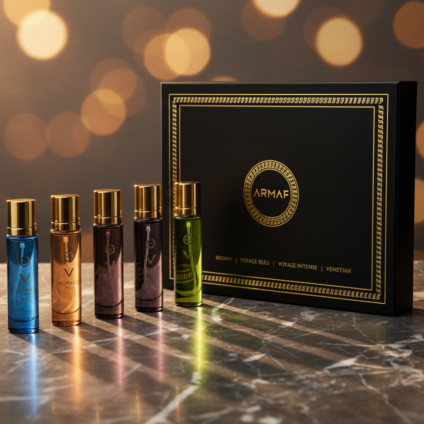 Armaf Mini Set Voyage Discovery Spray 0.5FL.OZ X 4 para unisex