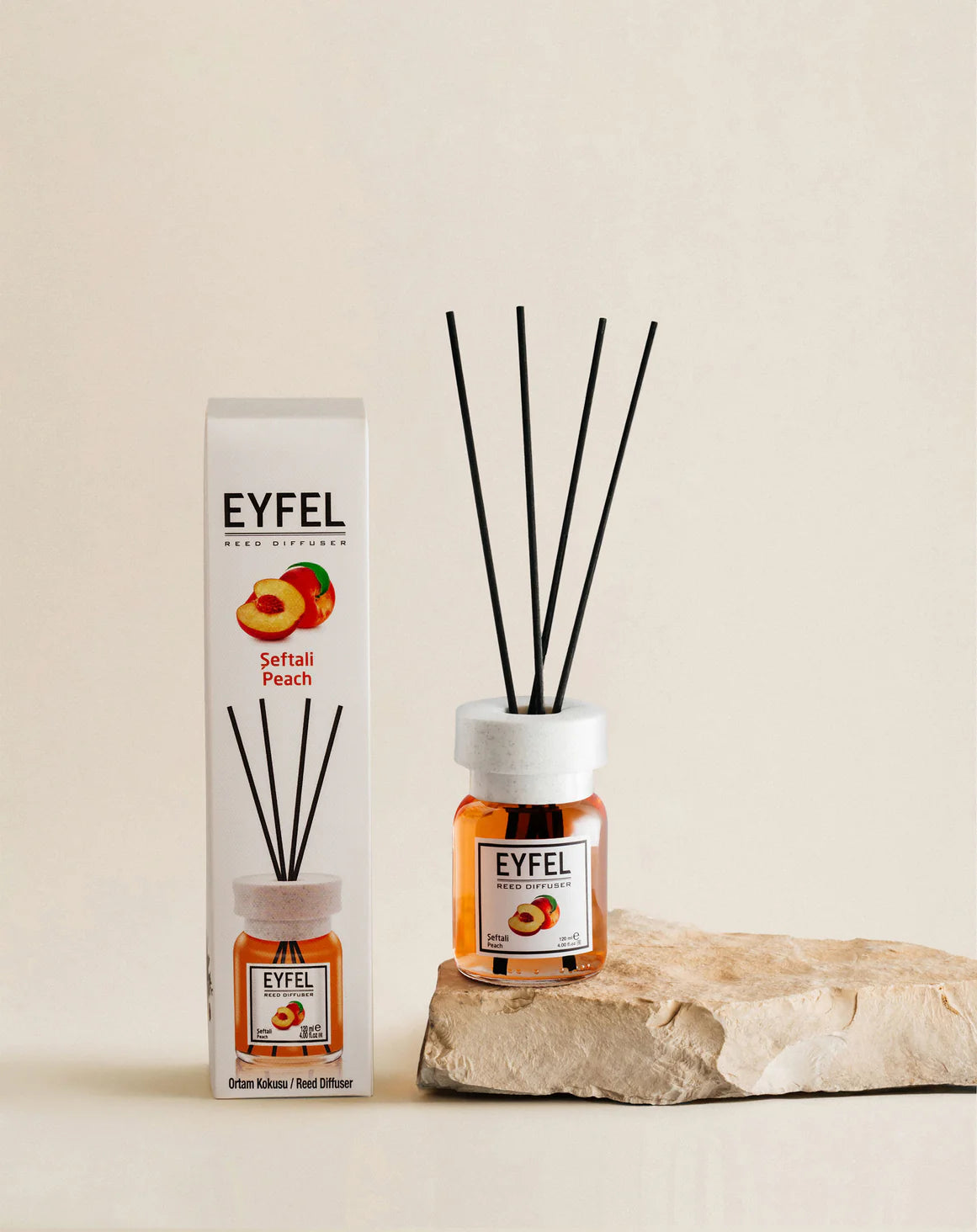 Eyfel Reed Diffuser Peach Scent 4.00FL.OZ