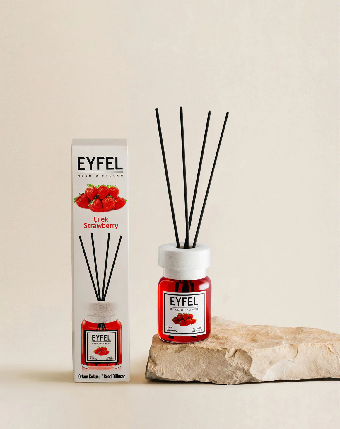 Eyfel Reed Diffuser Strawberry Scent 4.00FL.OZ