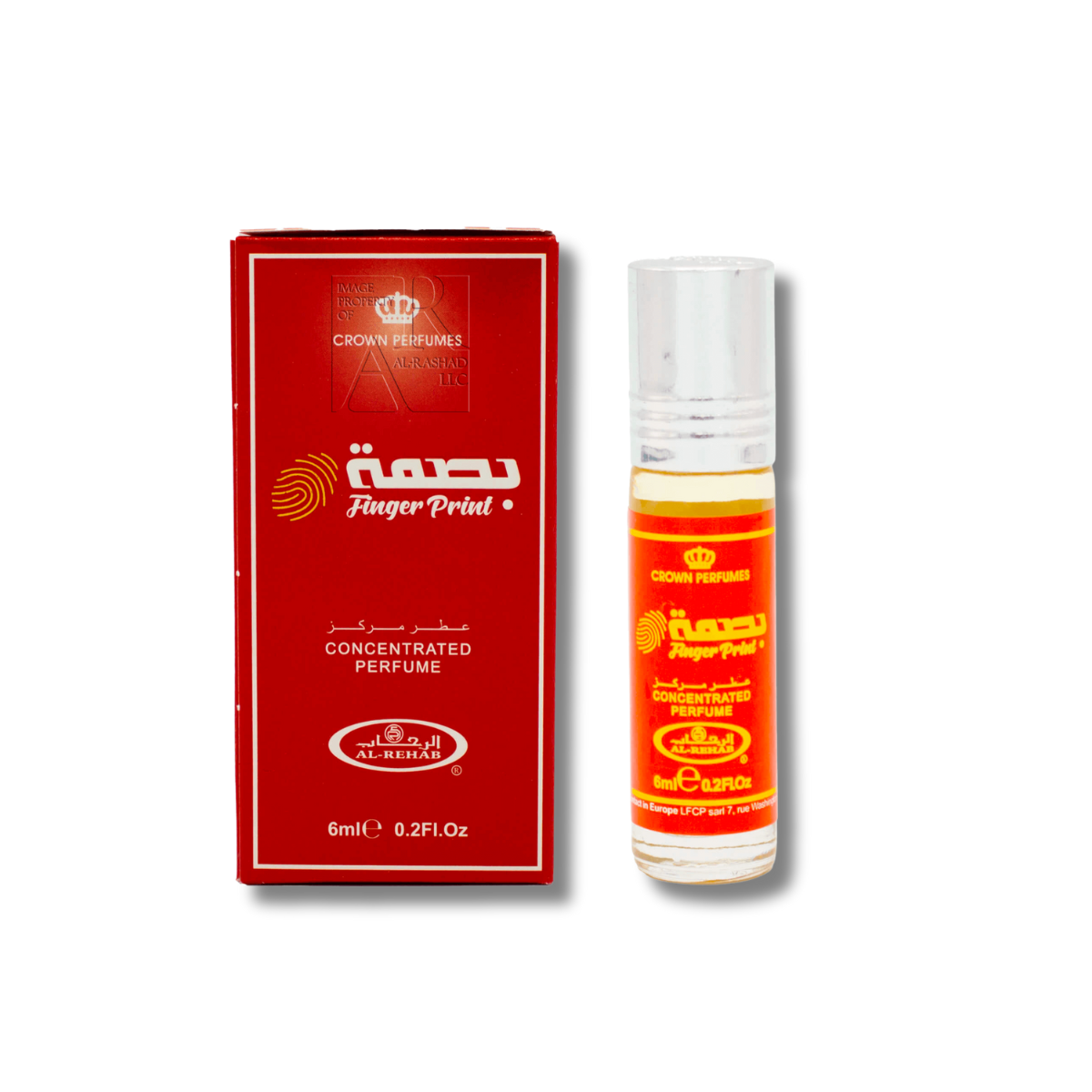 Perfume Al Rehab Finger Point Roll-On, 6 unidades de 0,2 onzas líquidas, unisex