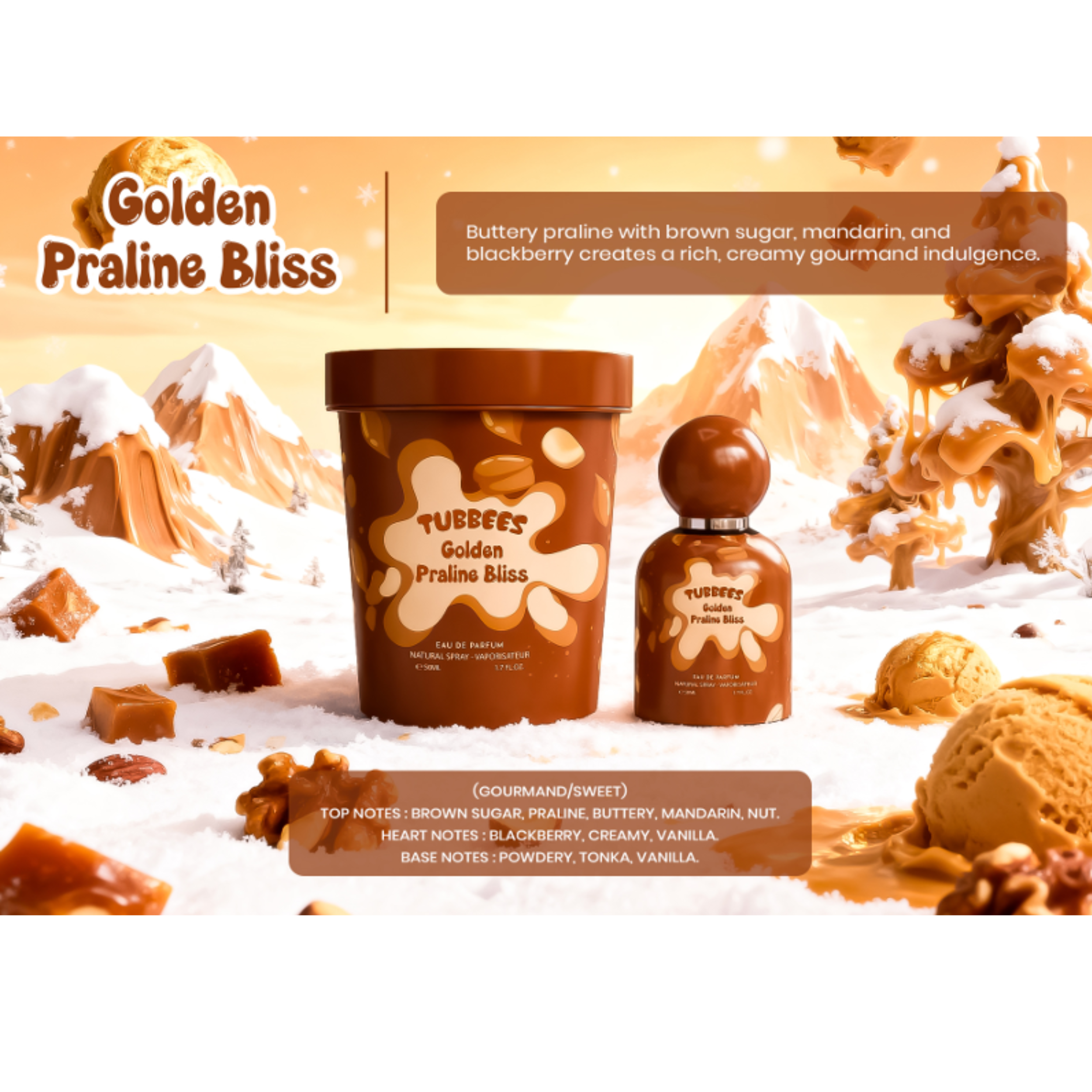 Grandeur Tubbees Golden Praline Bliss 50ML 1.7FL.OZ