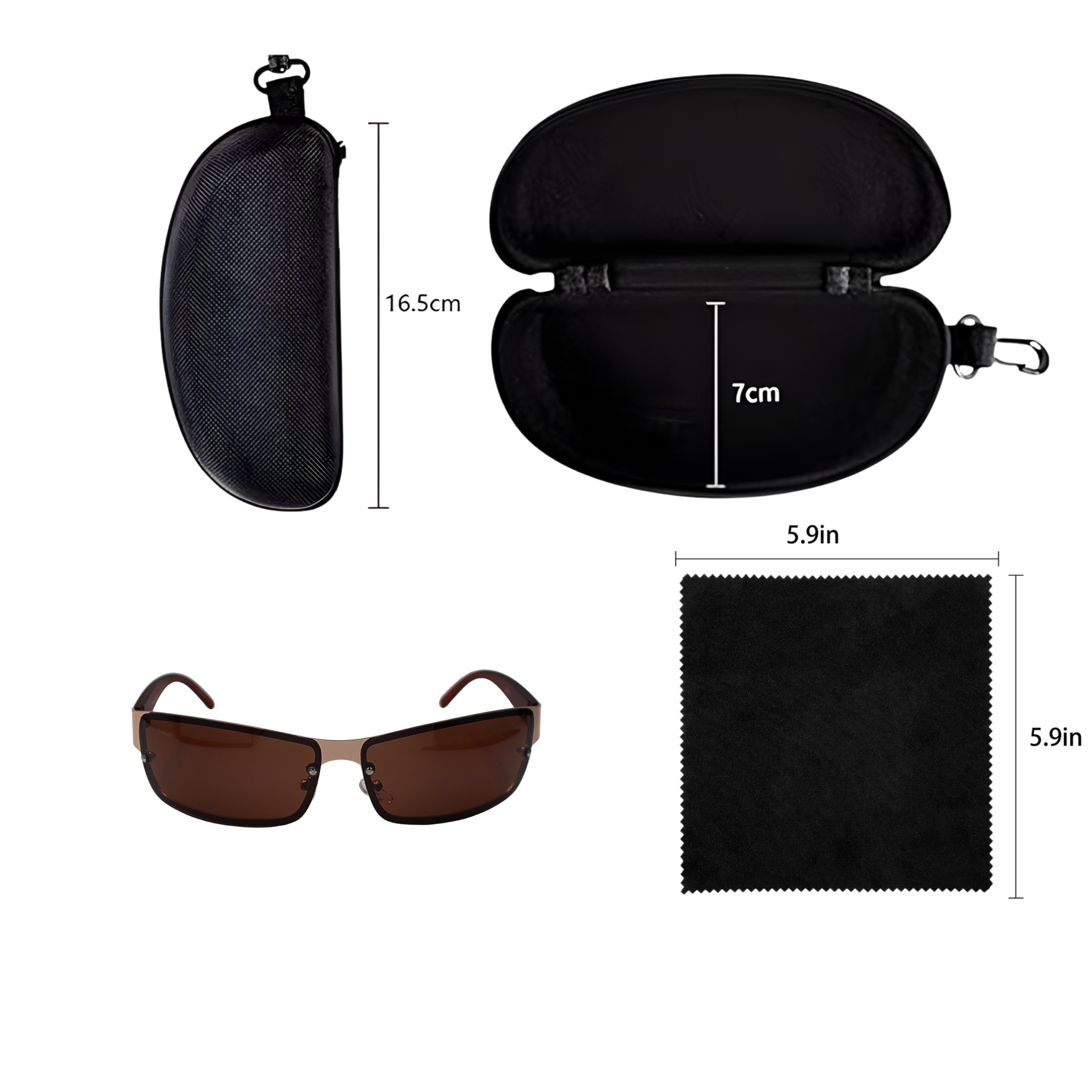 SUNGLASS BROWN COLOR SUN118 J3165