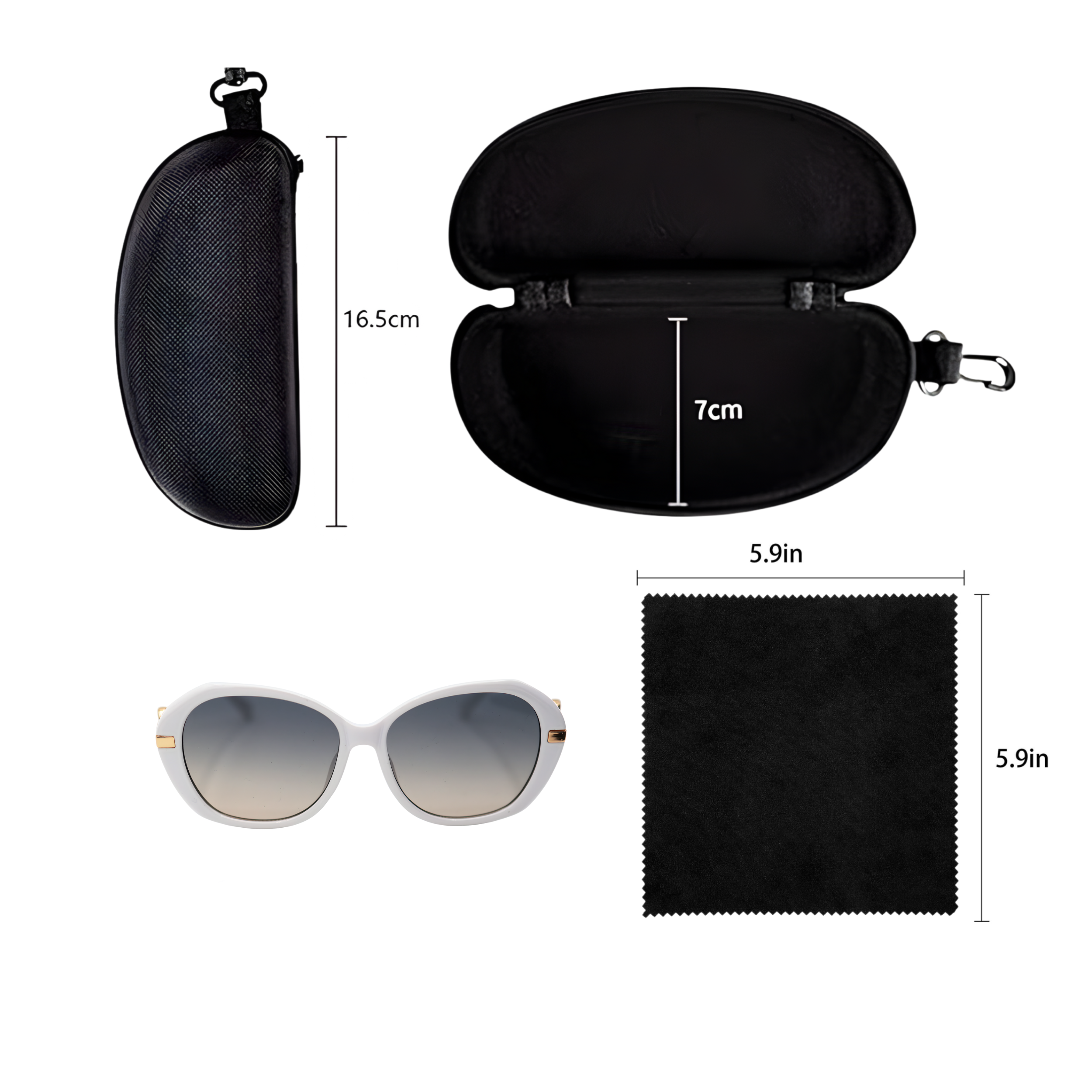 SUNGLASSES WHITE COLOR SUN109 F3036