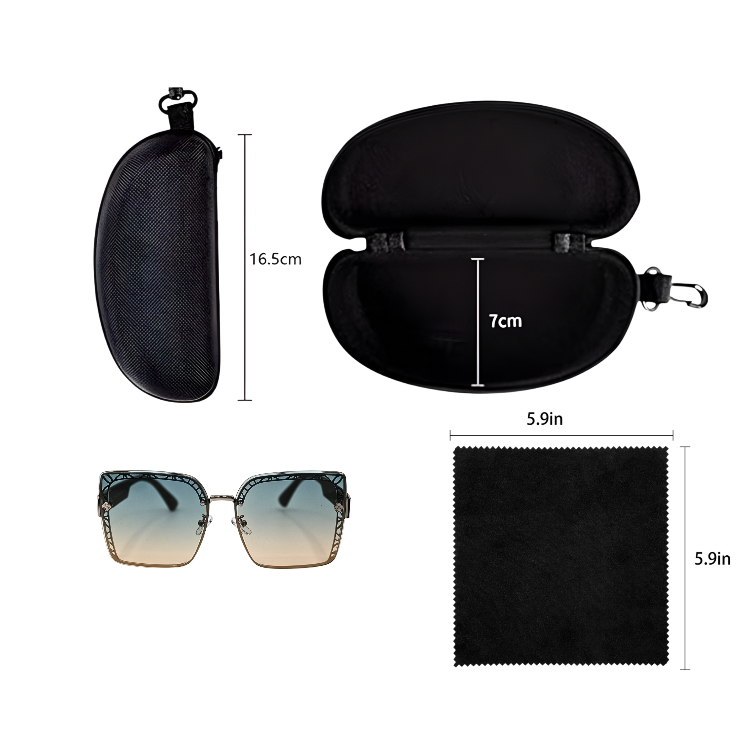 SUNGLASS LIGHT GREEN COLOR SUN130 J3039