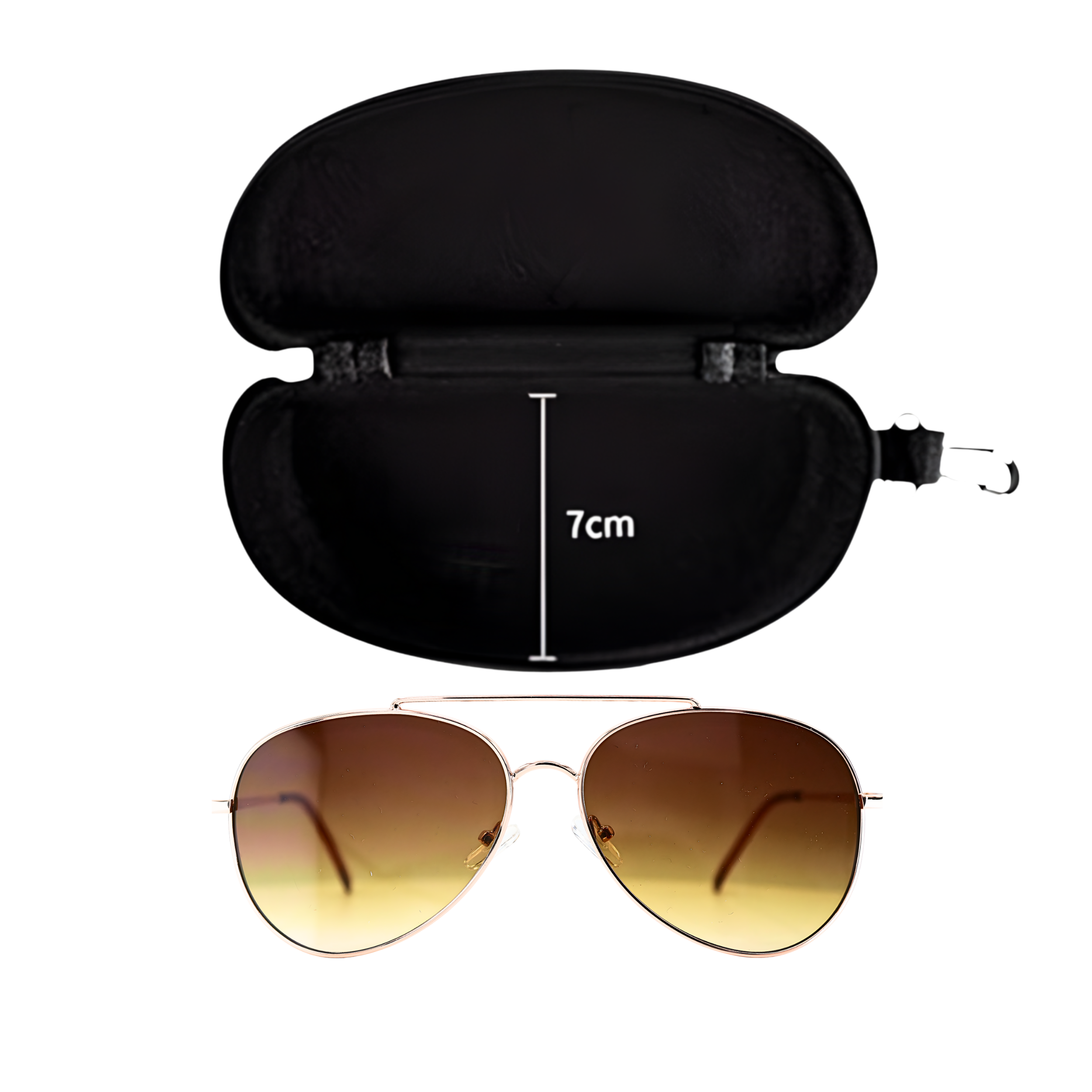 AVIATOR BROWN SUNGLASSES SUN156 J3044