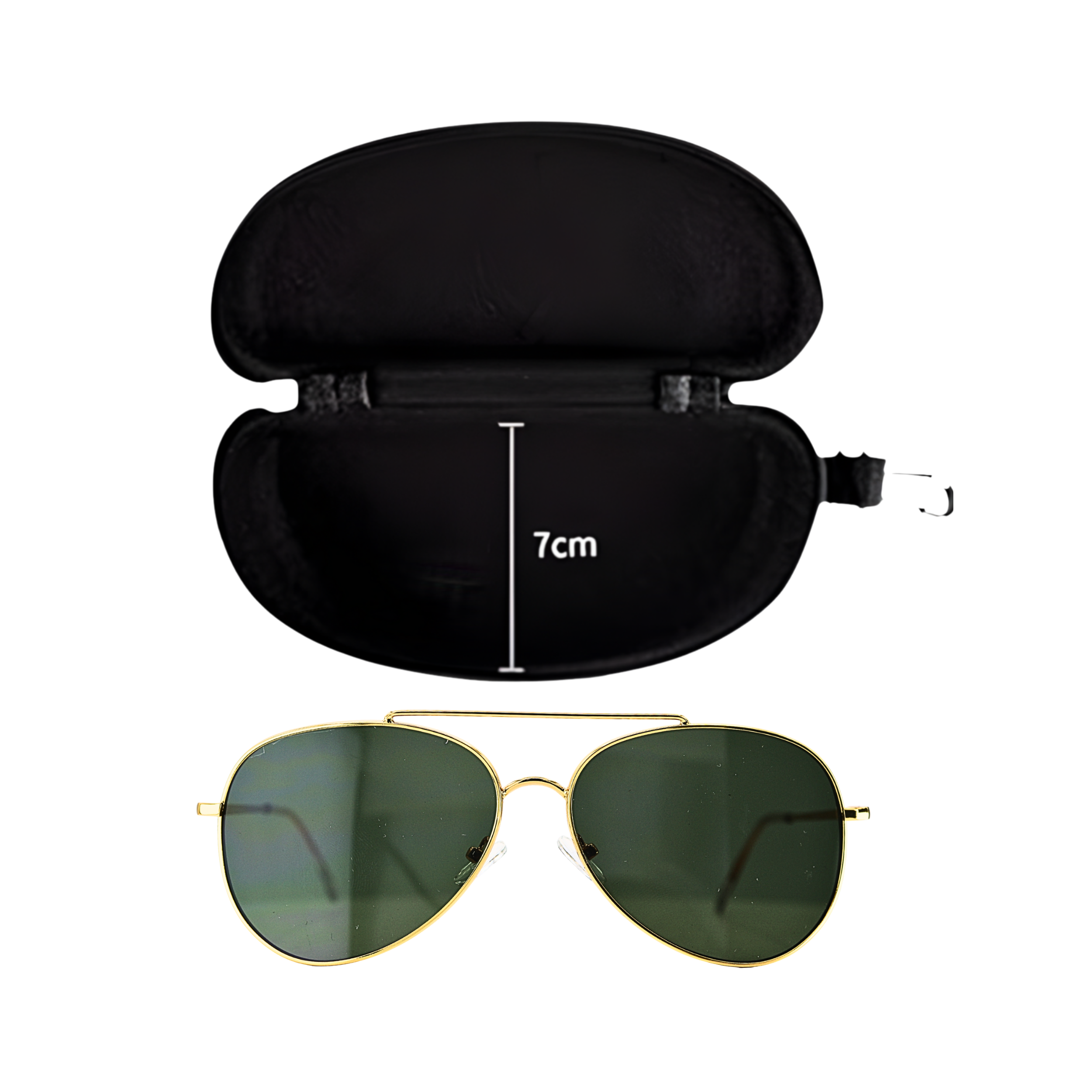 AVIATOR GREEN SUNGLASSES SUN158 J3044