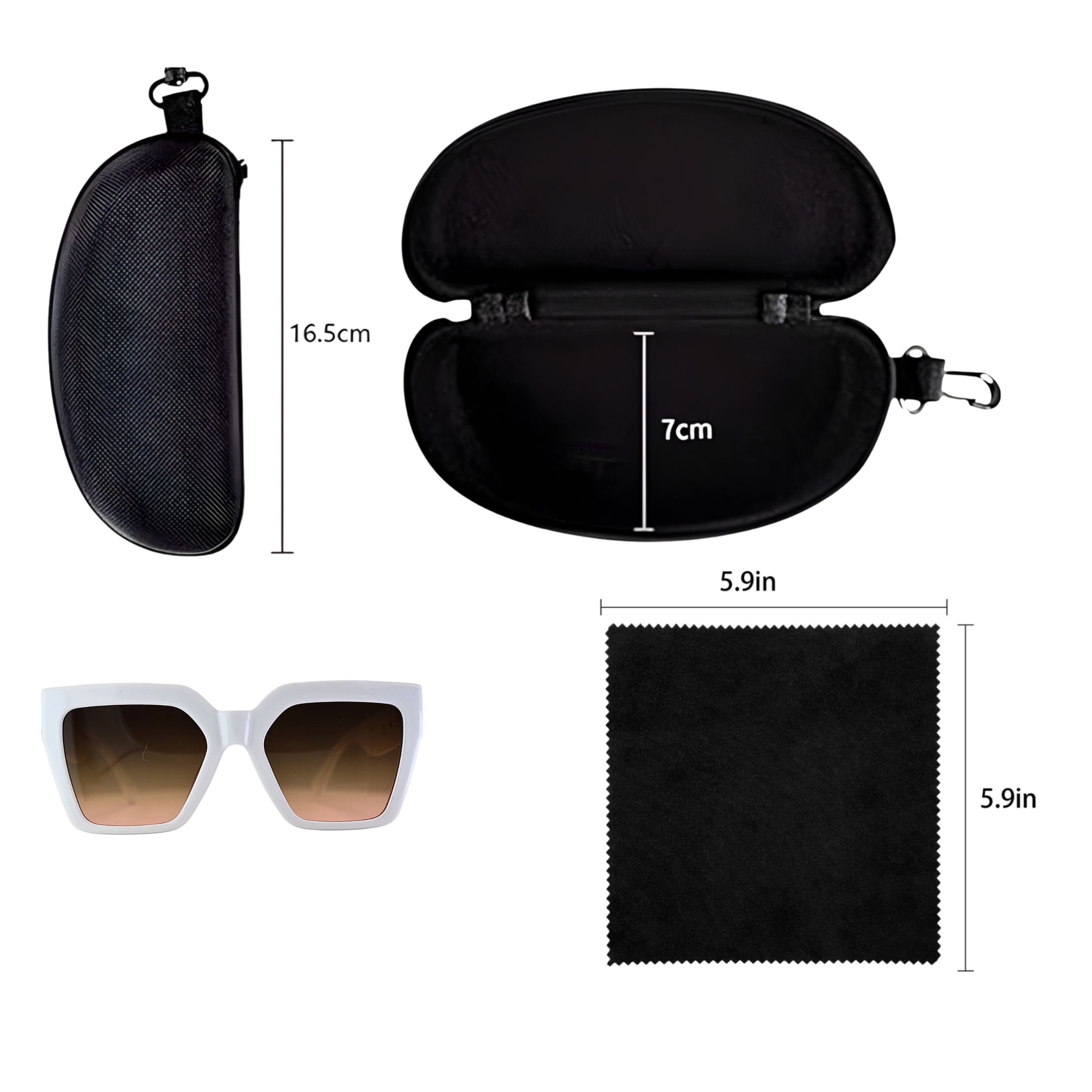 GAFAS DE SOL CUADRADAS BLANCAS SUN162 F3028