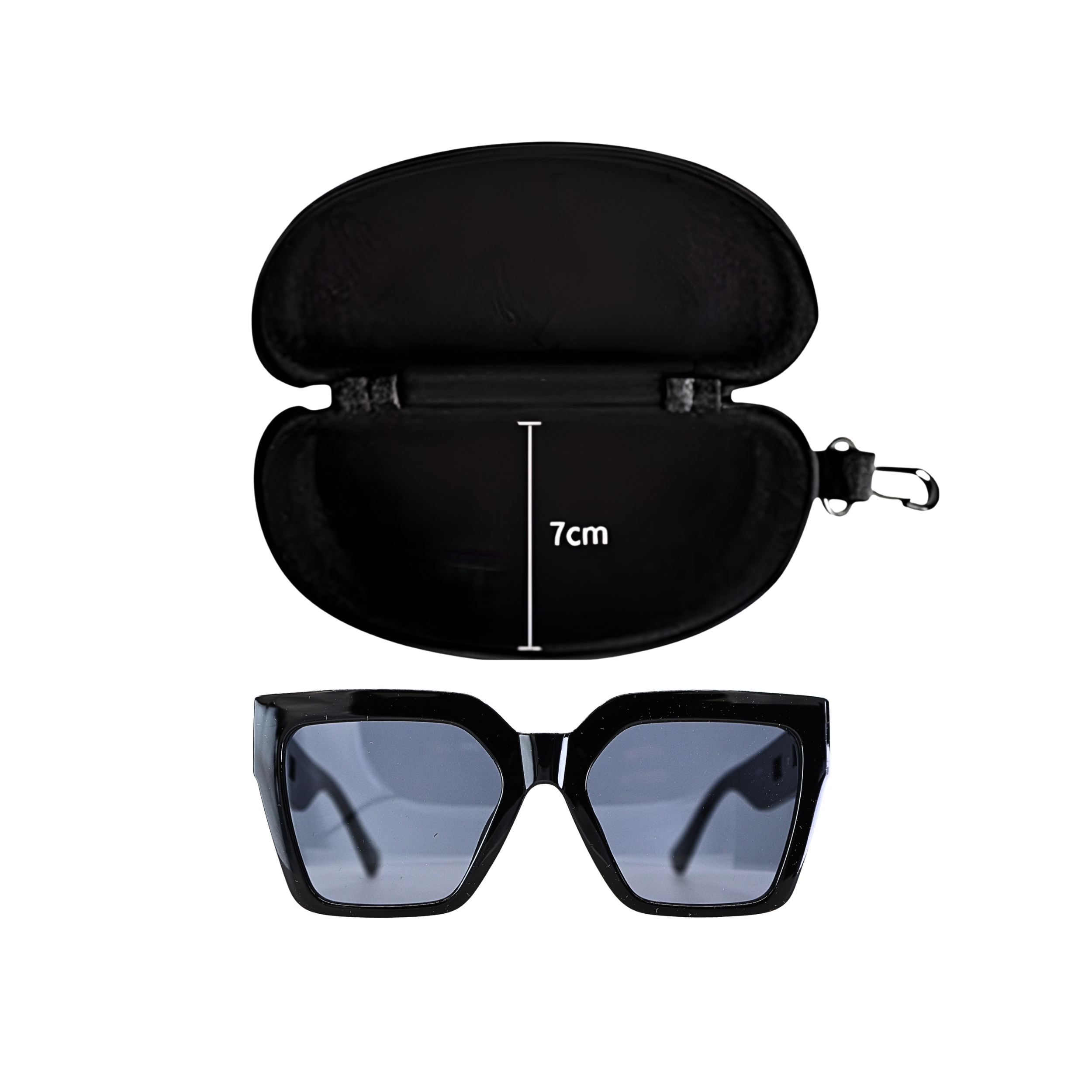 GAFAS DE SOL CUADRADAS NEGRAS SUN163 F3028