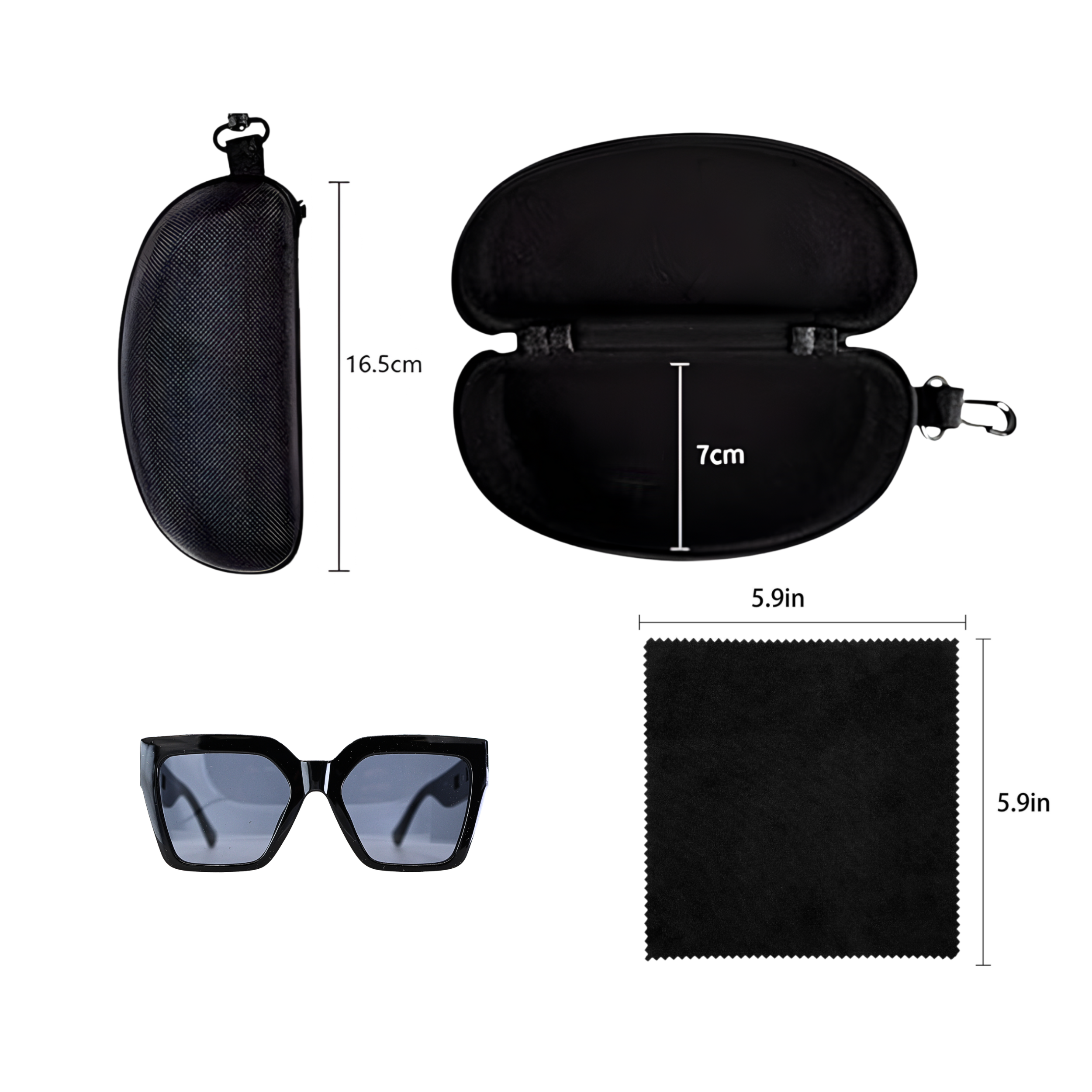 SUNGLASS BLACK COLOR SUN163 F3028