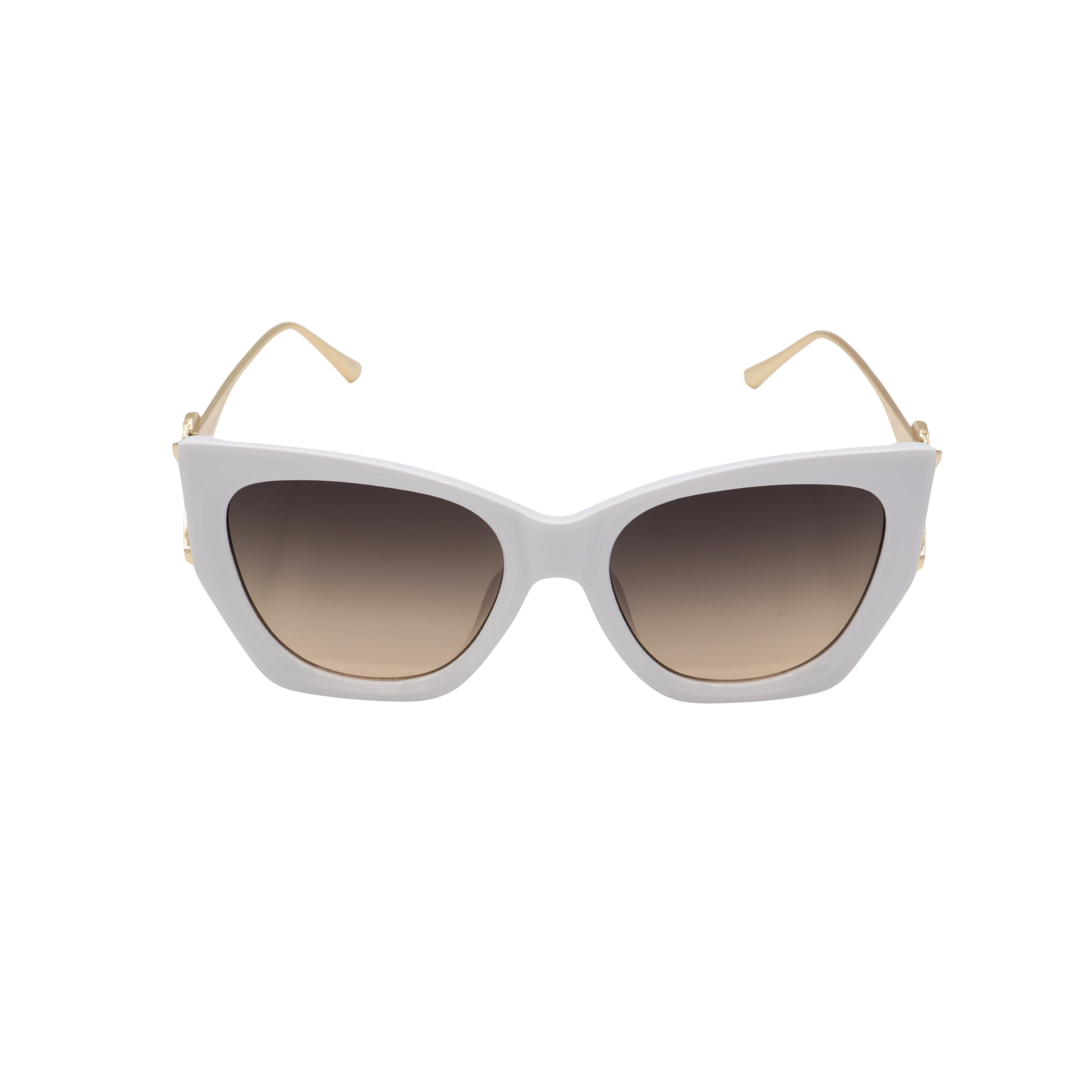 CAT-EYE WHITE SUNGLASSES SUN136 F3007