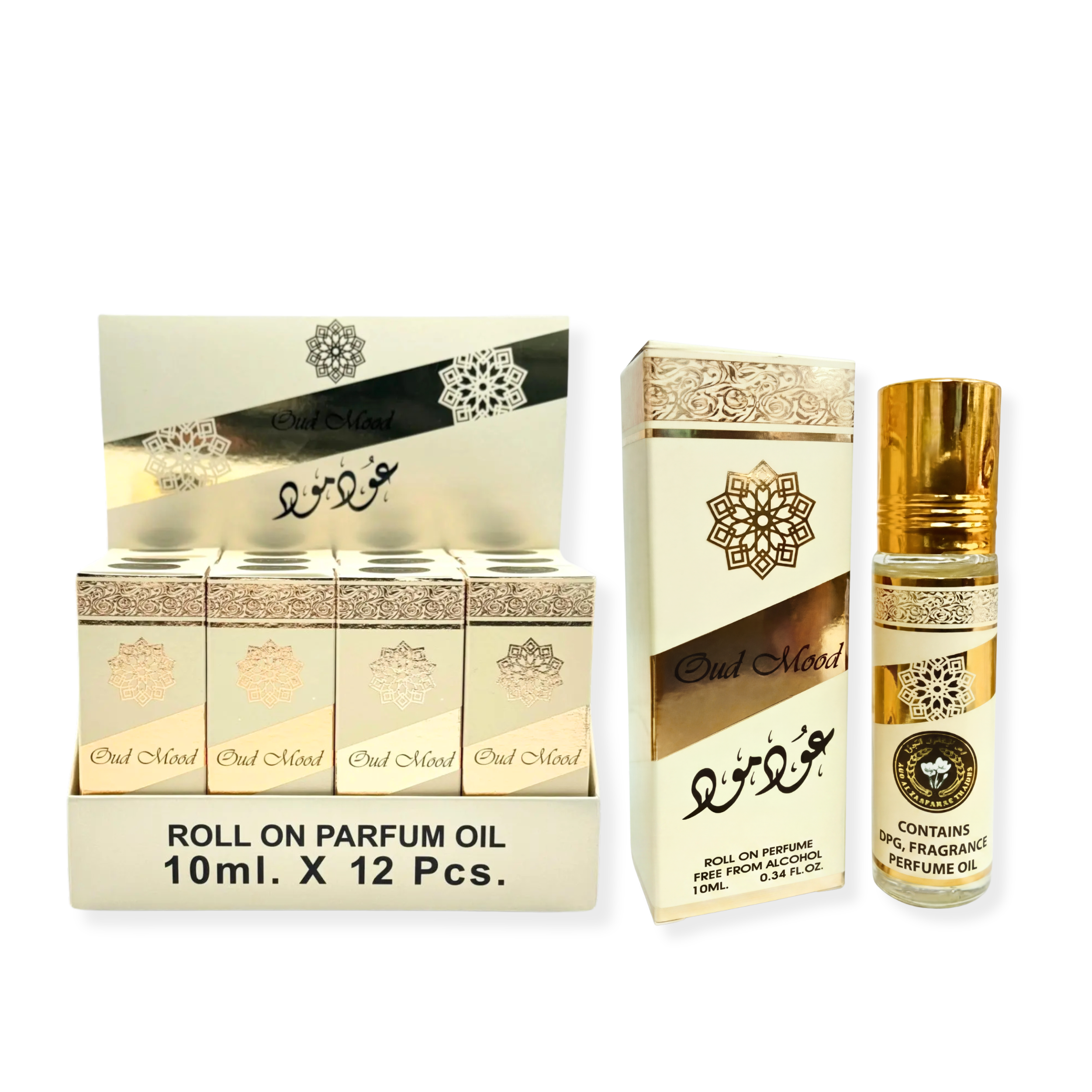 Ard Al Zaafran Oud Mood Roll On Perfume 0.34FL.OZ For Unisex