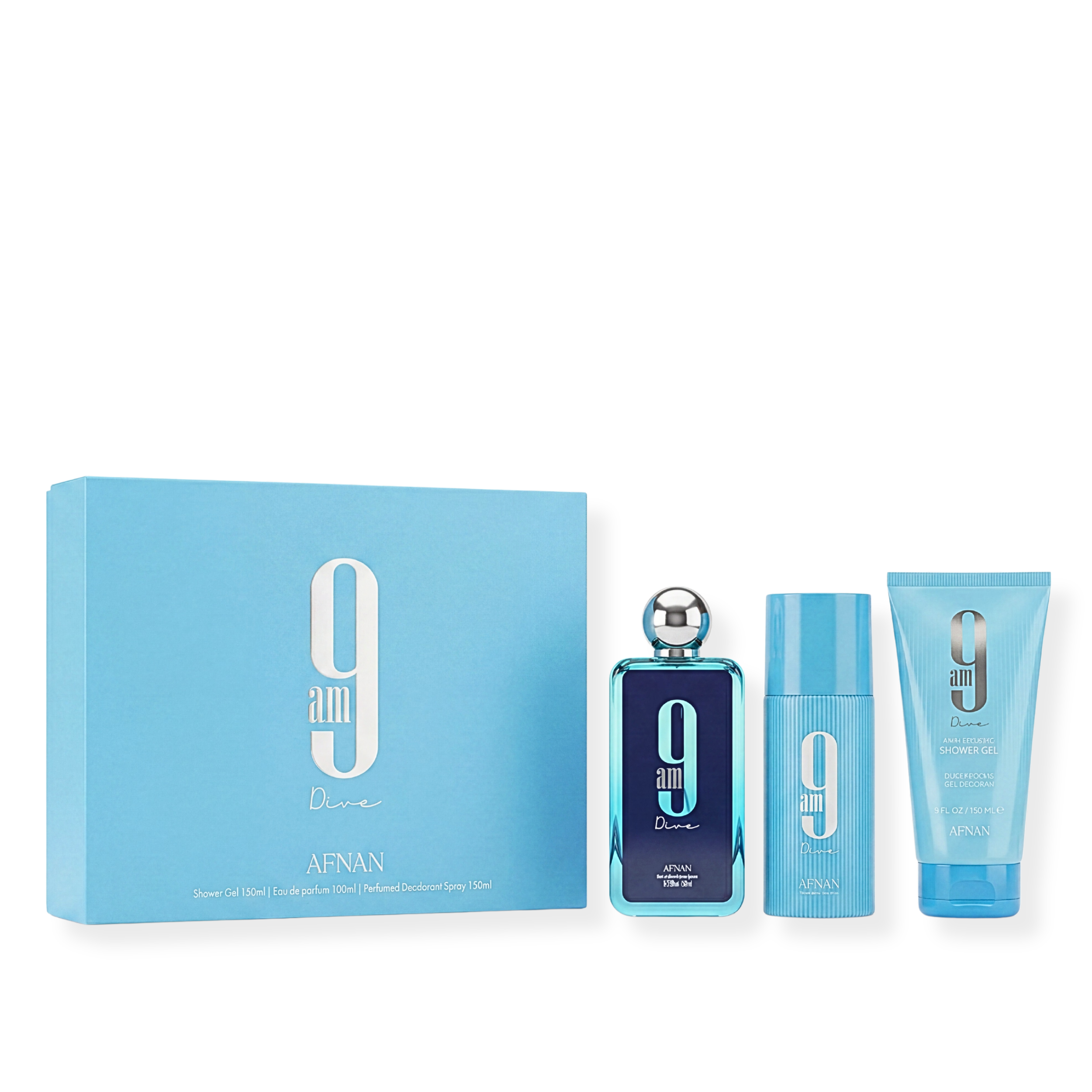 Afnan 9AM Dive 3 piece Gift Set For Men