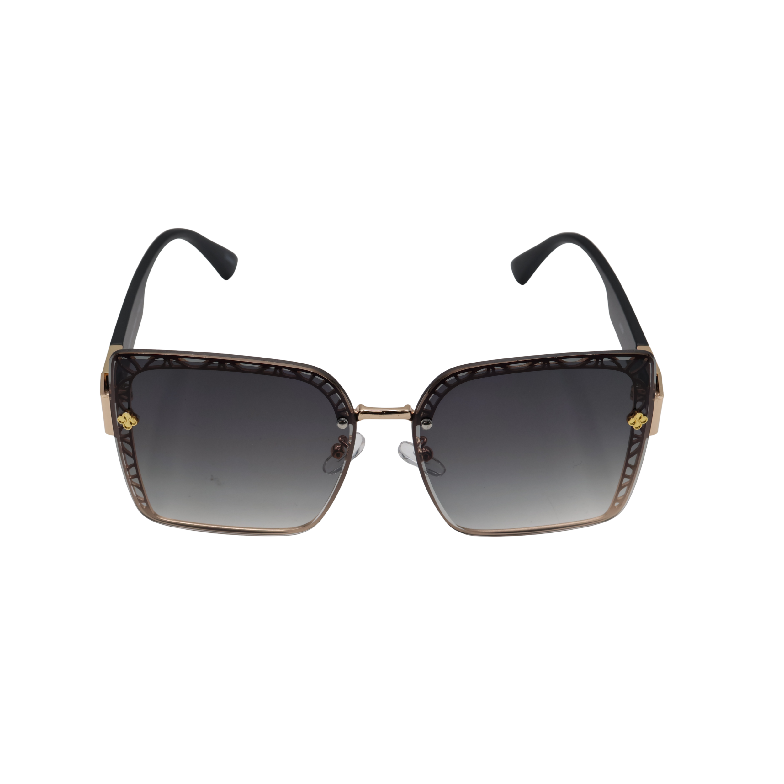 GAFAS DE SOL CUADRADAS OVERSIZE NEGRAS CLARAS SUN129 J3039